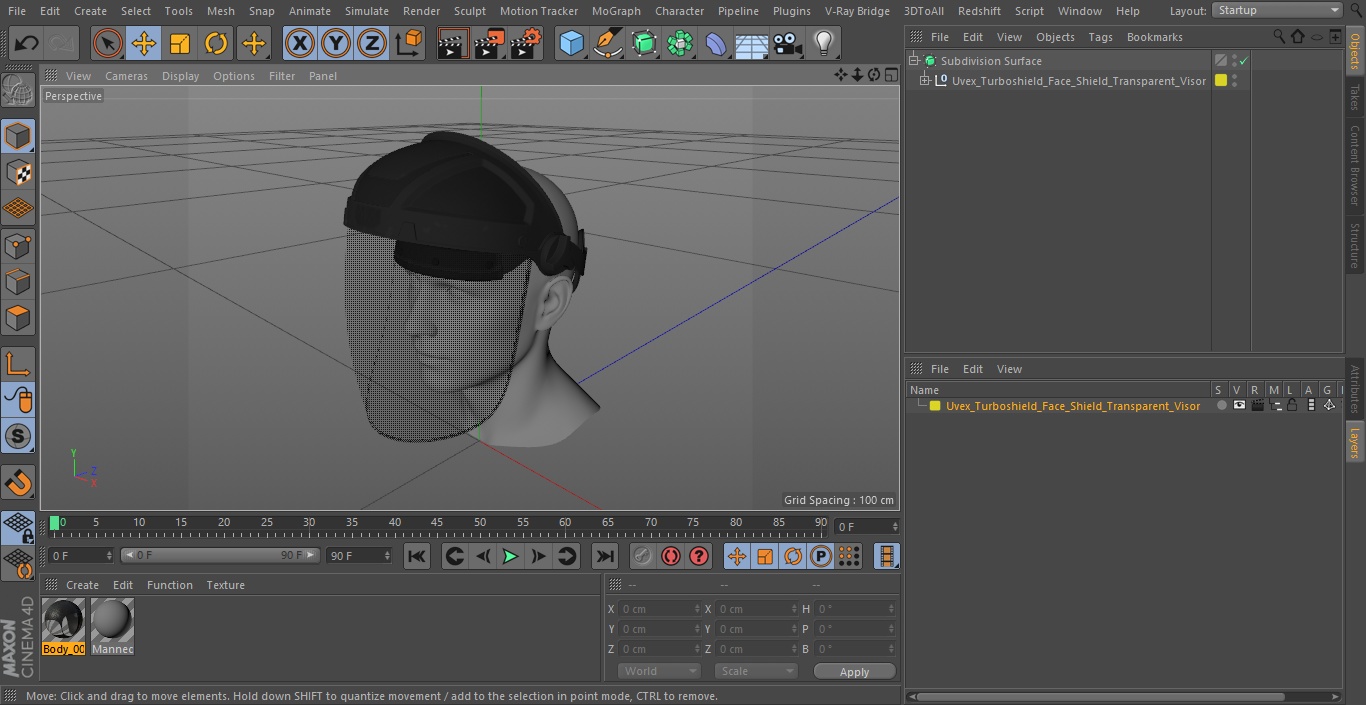 3D Uvex Turboshield Face Shield Transparent Visor