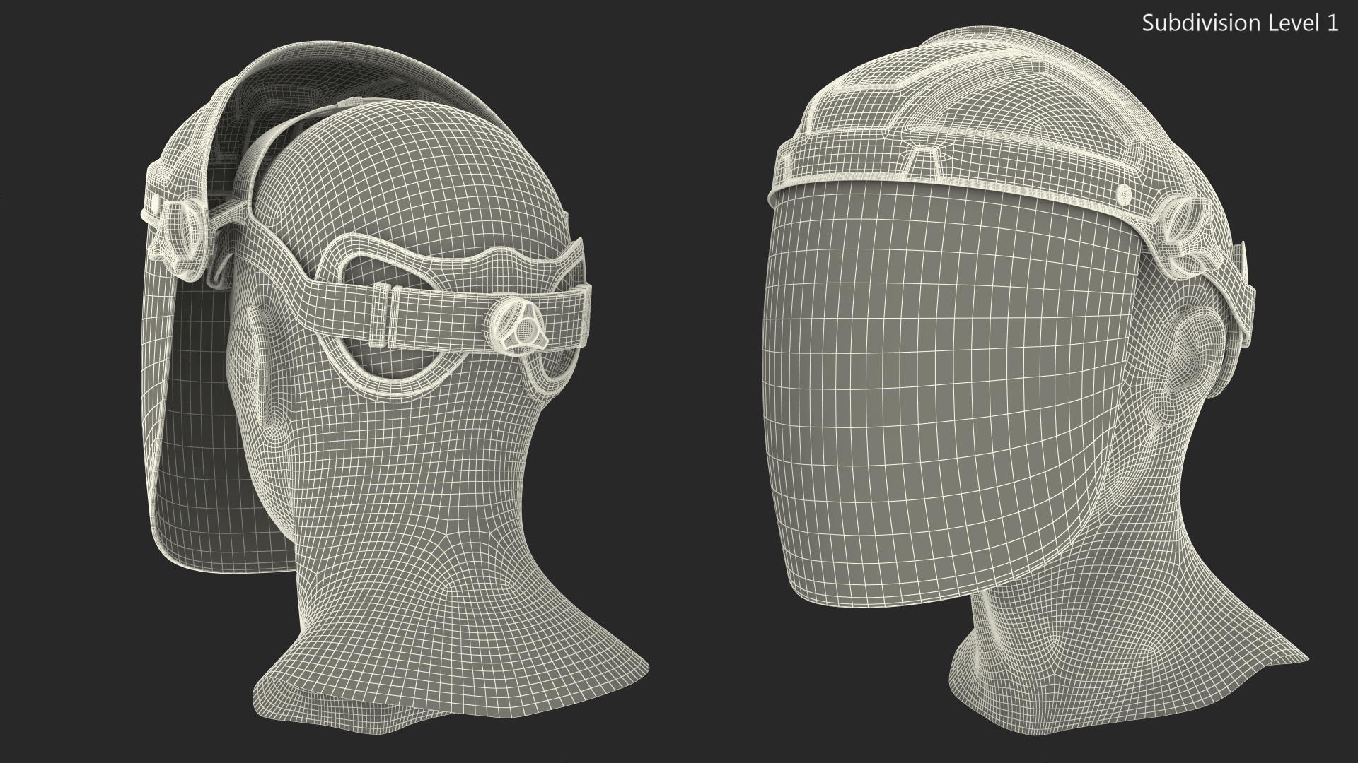 3D Uvex Turboshield Face Shield Transparent Visor