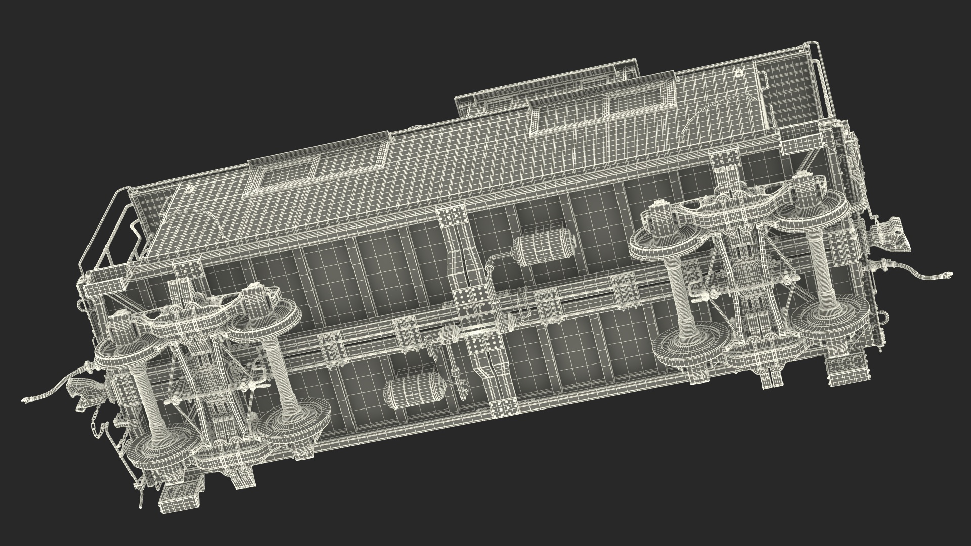 3D Historic Wabash Caboose model