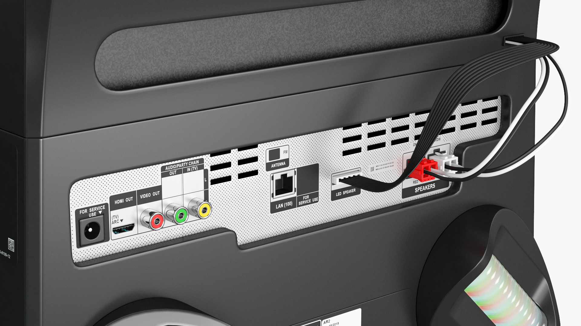3D Sony V90DW High Power Audio System switched On