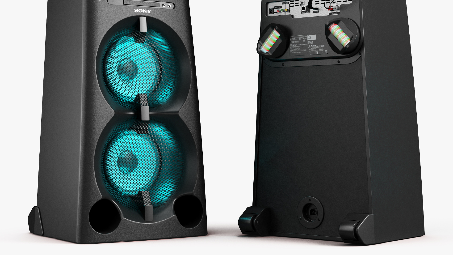 3D Sony V90DW High Power Audio System switched On