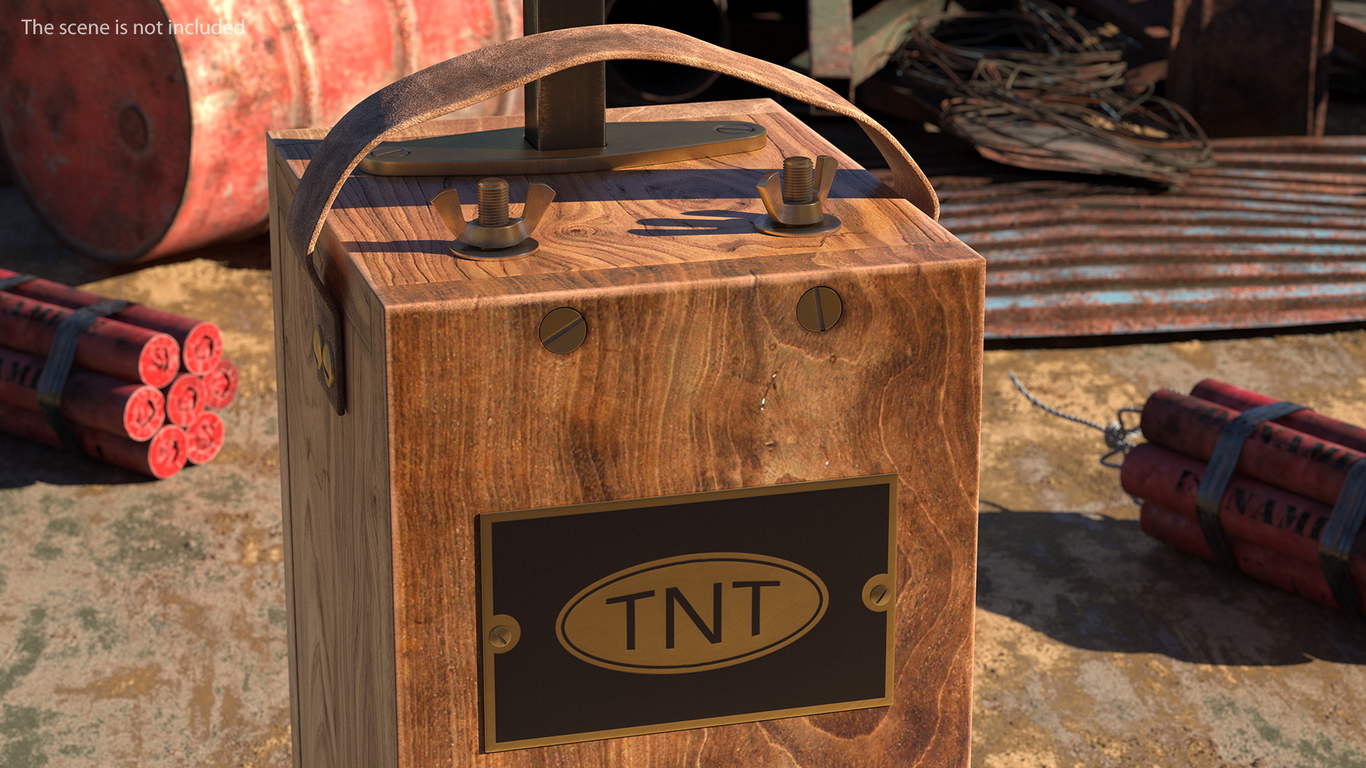 Vintage Blasting Machine Detonator 3D model
