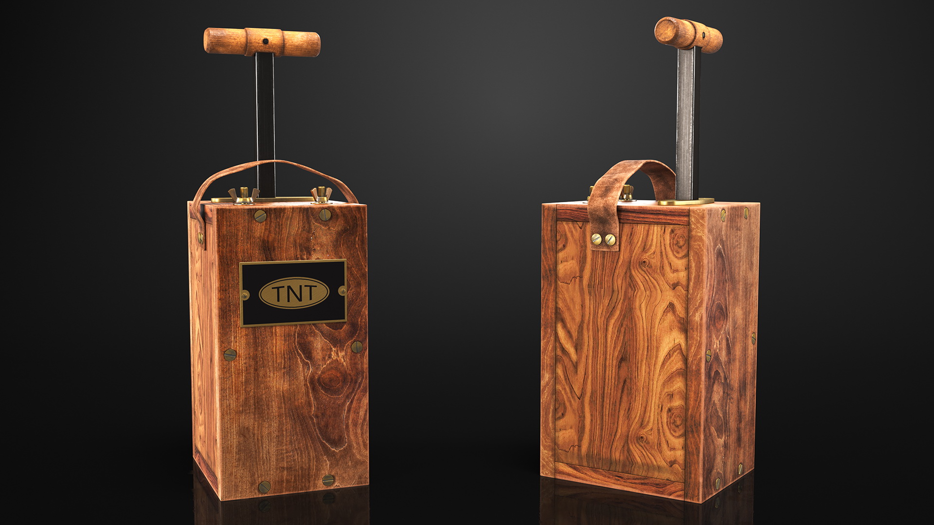 Vintage Blasting Machine Detonator 3D model