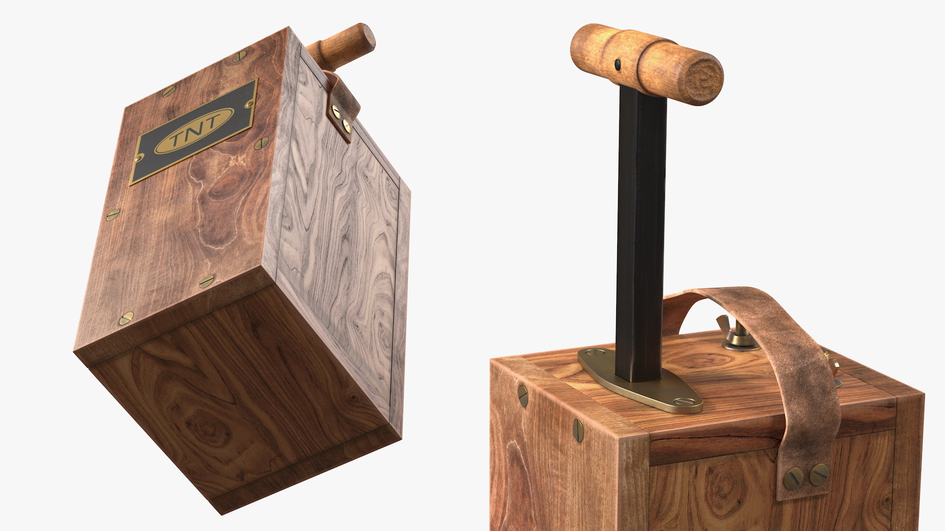 Vintage Blasting Machine Detonator 3D model