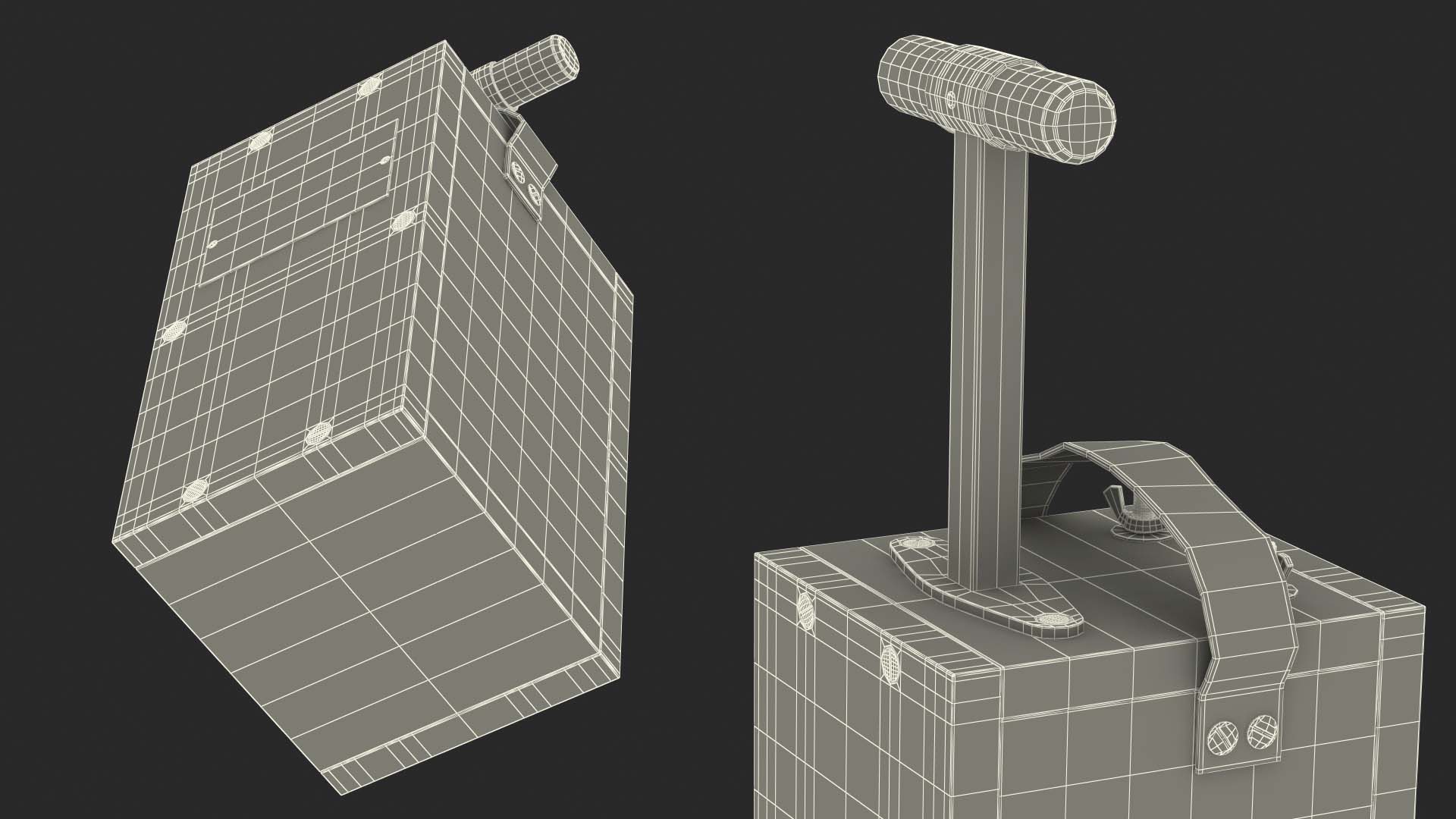 Vintage Blasting Machine Detonator 3D model