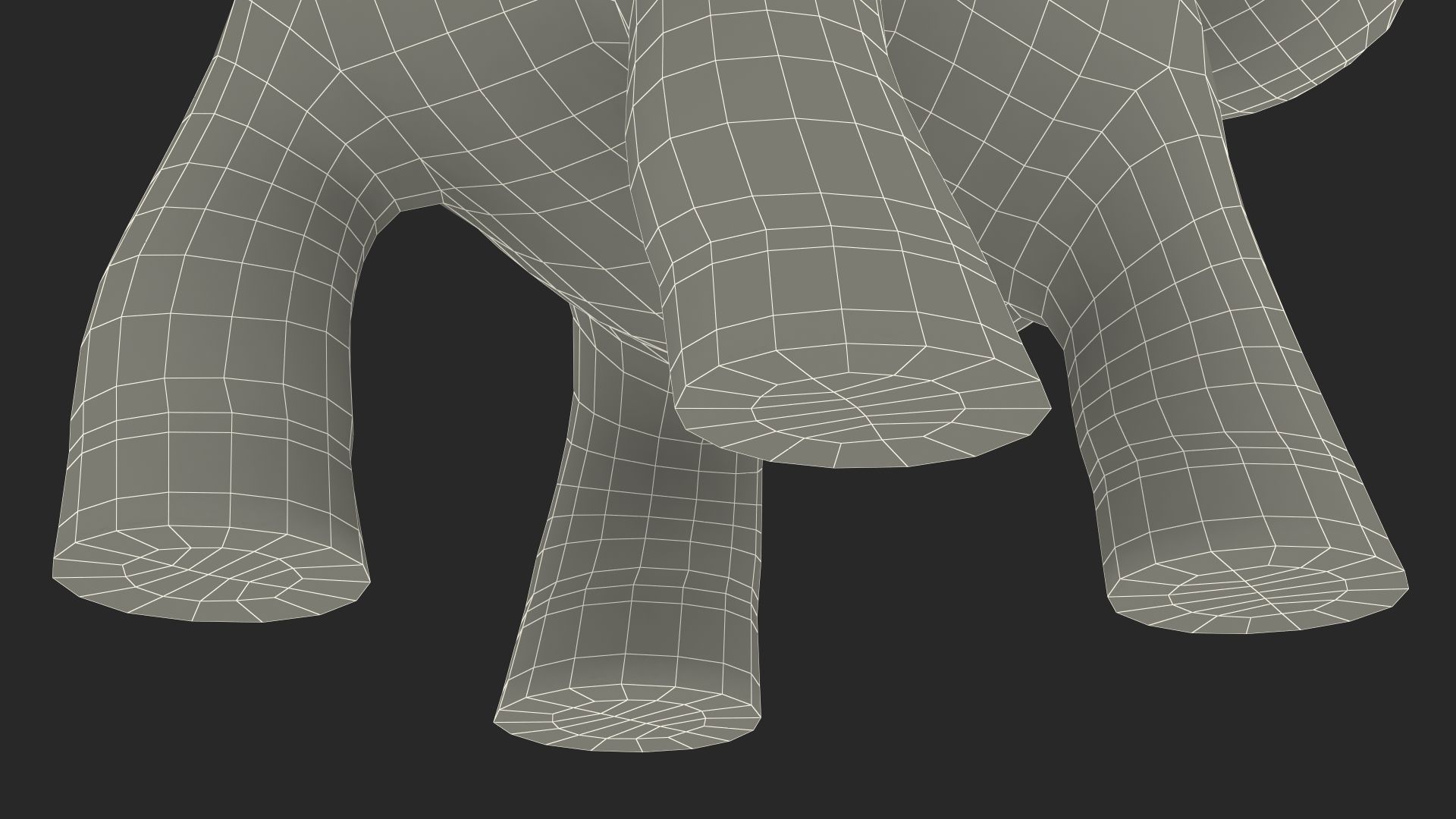 3D Brown Cartoon Horse Rigged