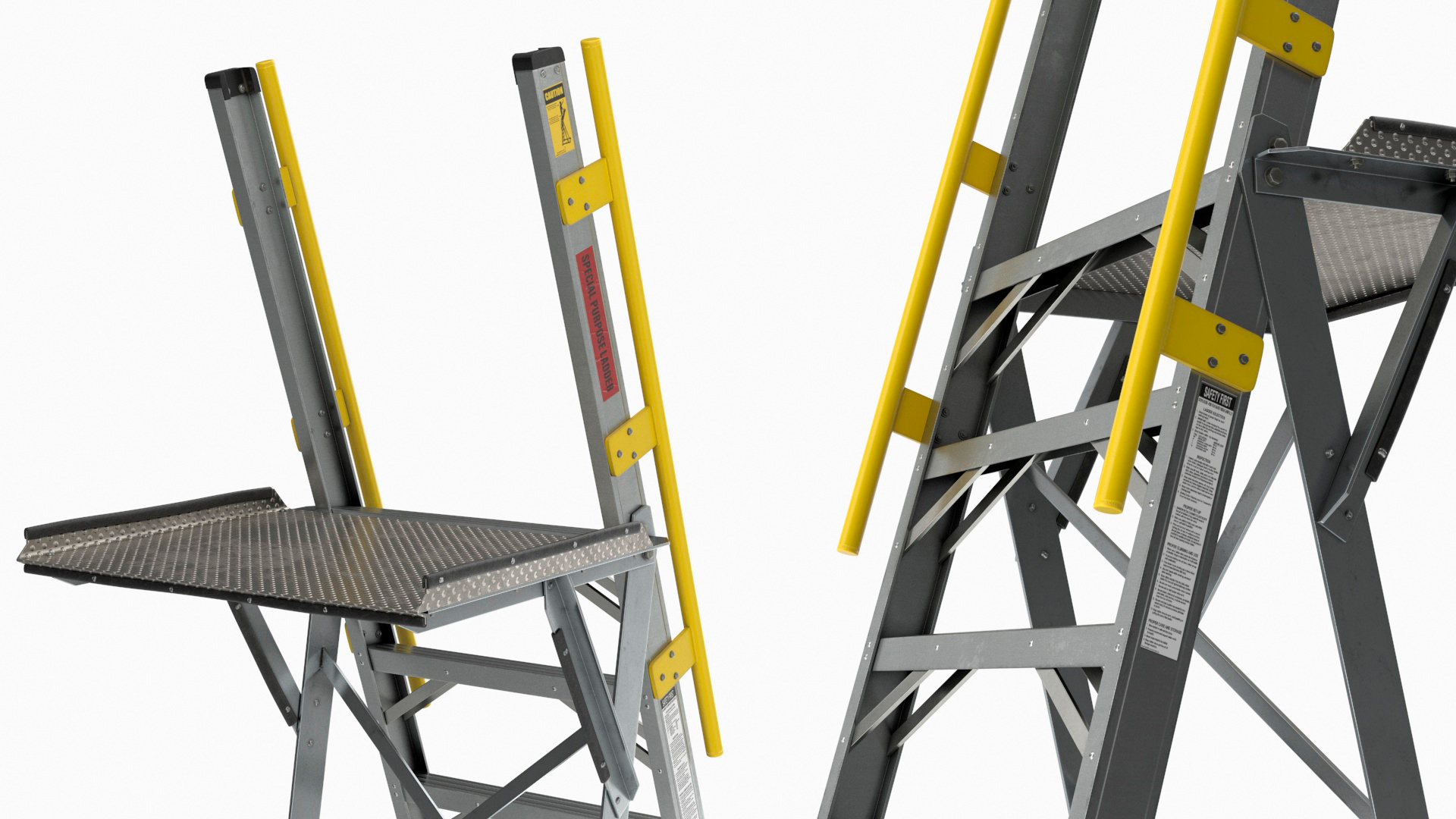 Aircraft Platform Ladder 3D model
