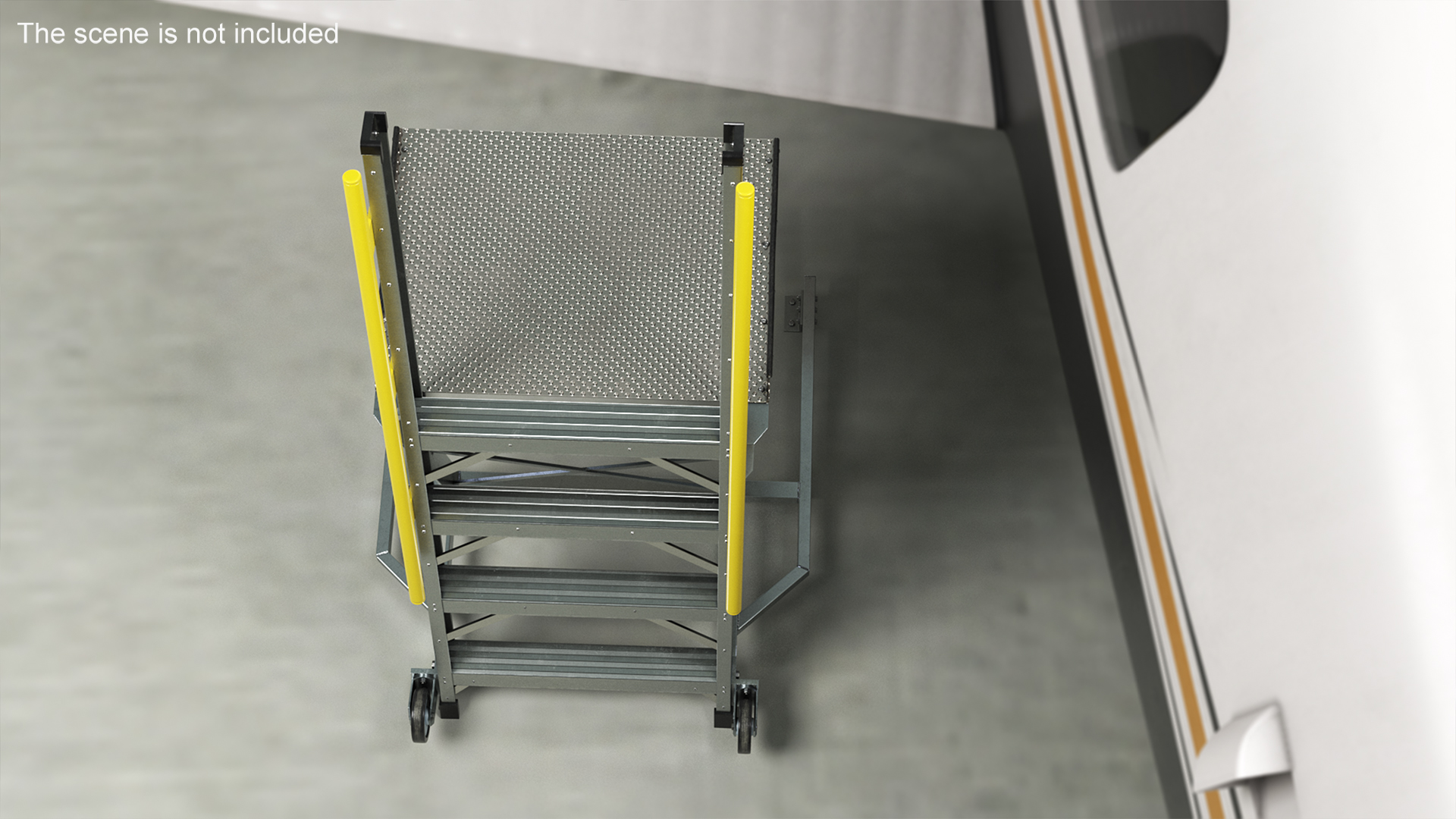 Aircraft Platform Ladder 3D model