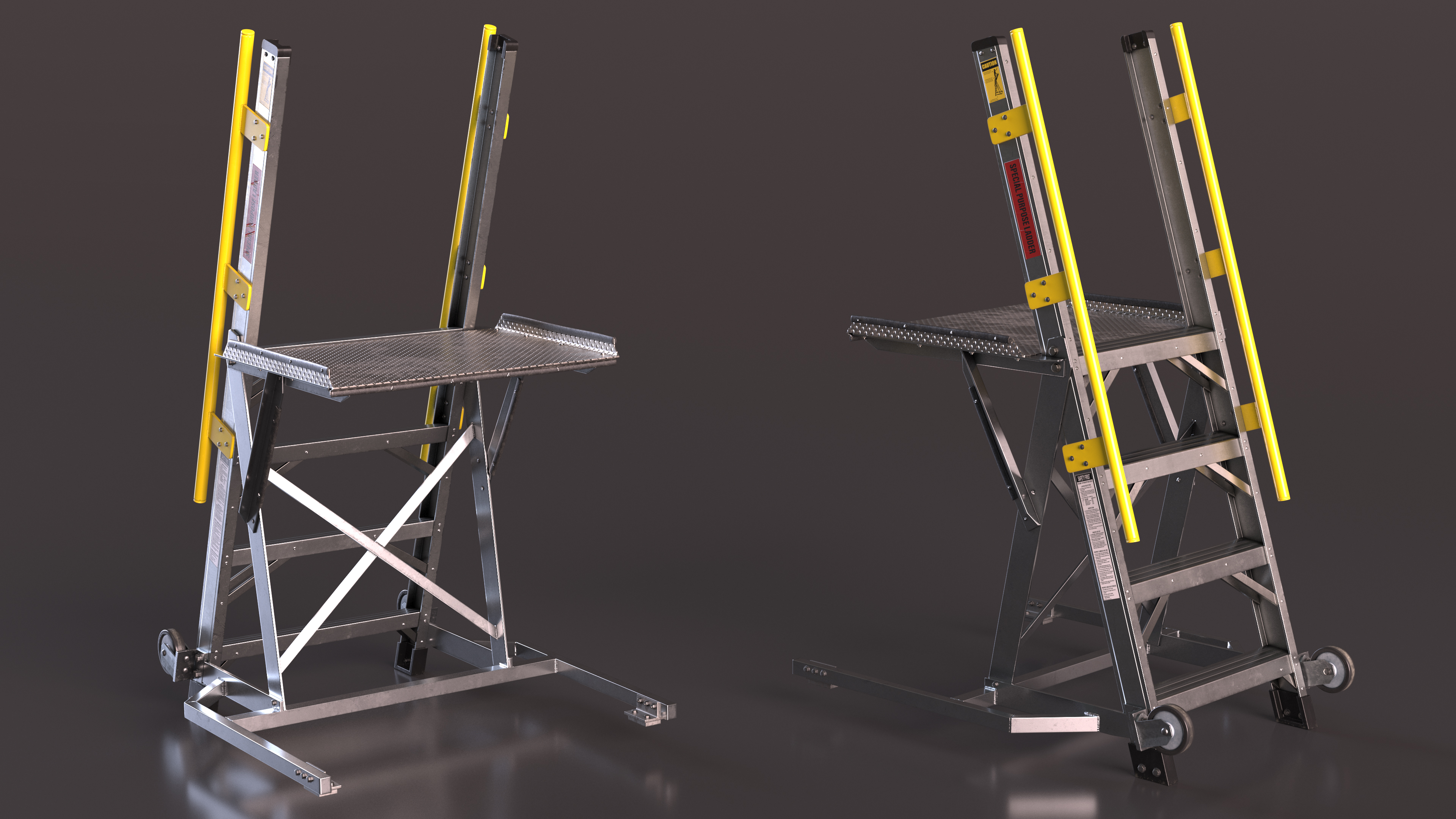 Aircraft Platform Ladder 3D model
