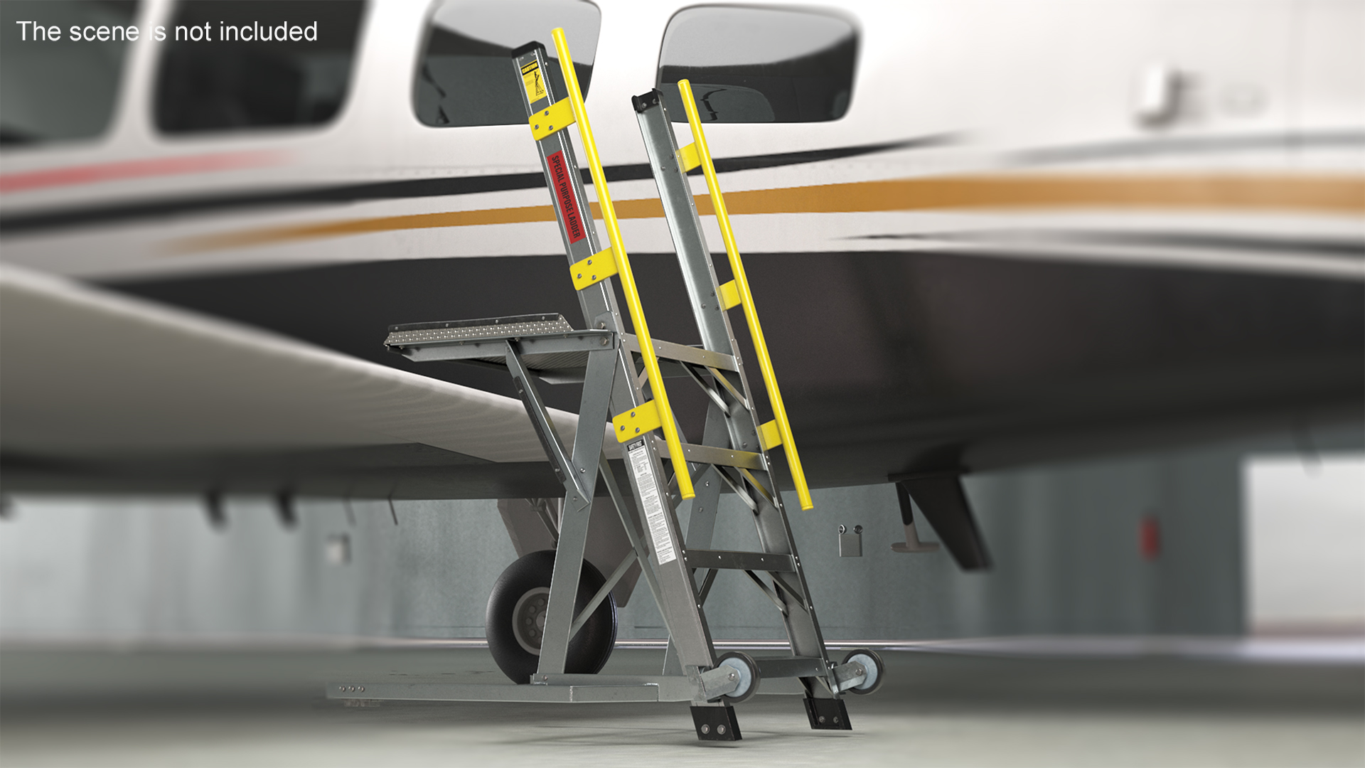 Aircraft Platform Ladder 3D model