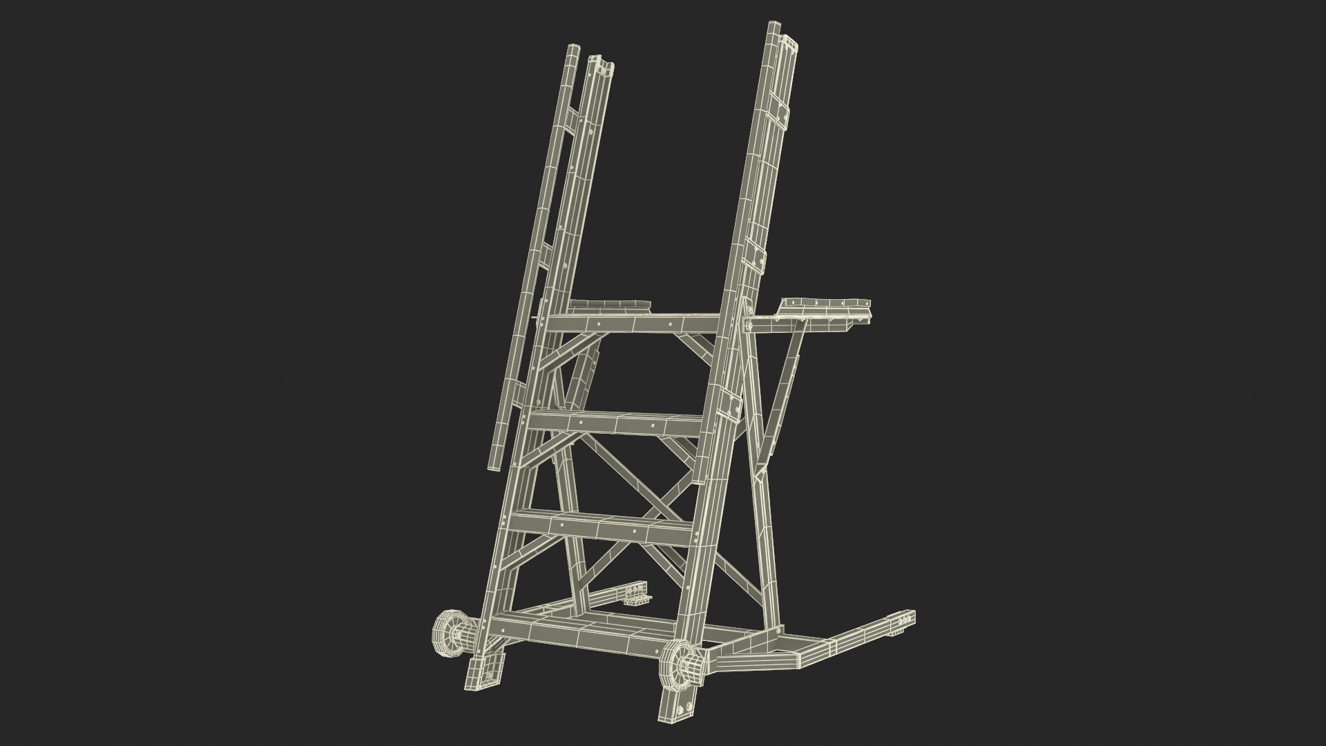 Aircraft Platform Ladder 3D model