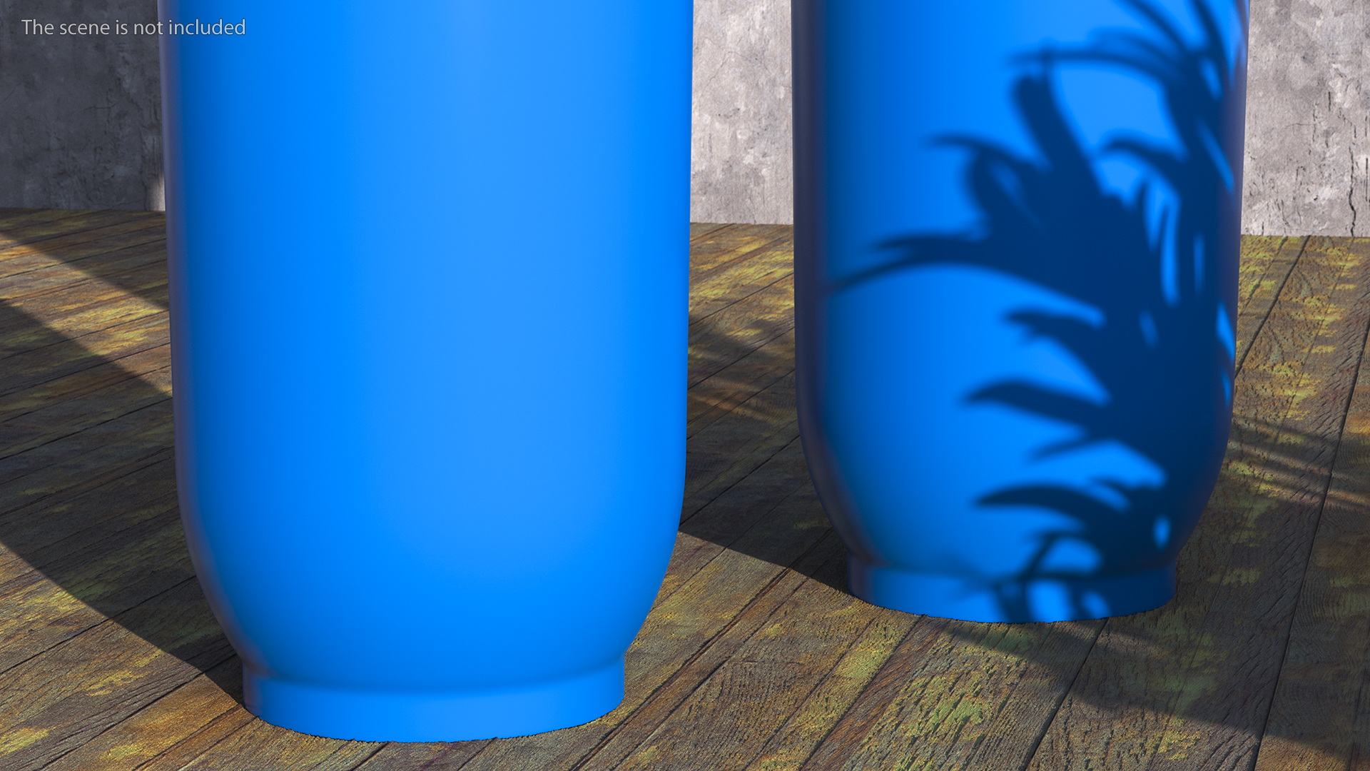 3D Double Stage Water Filter Housing Blue model