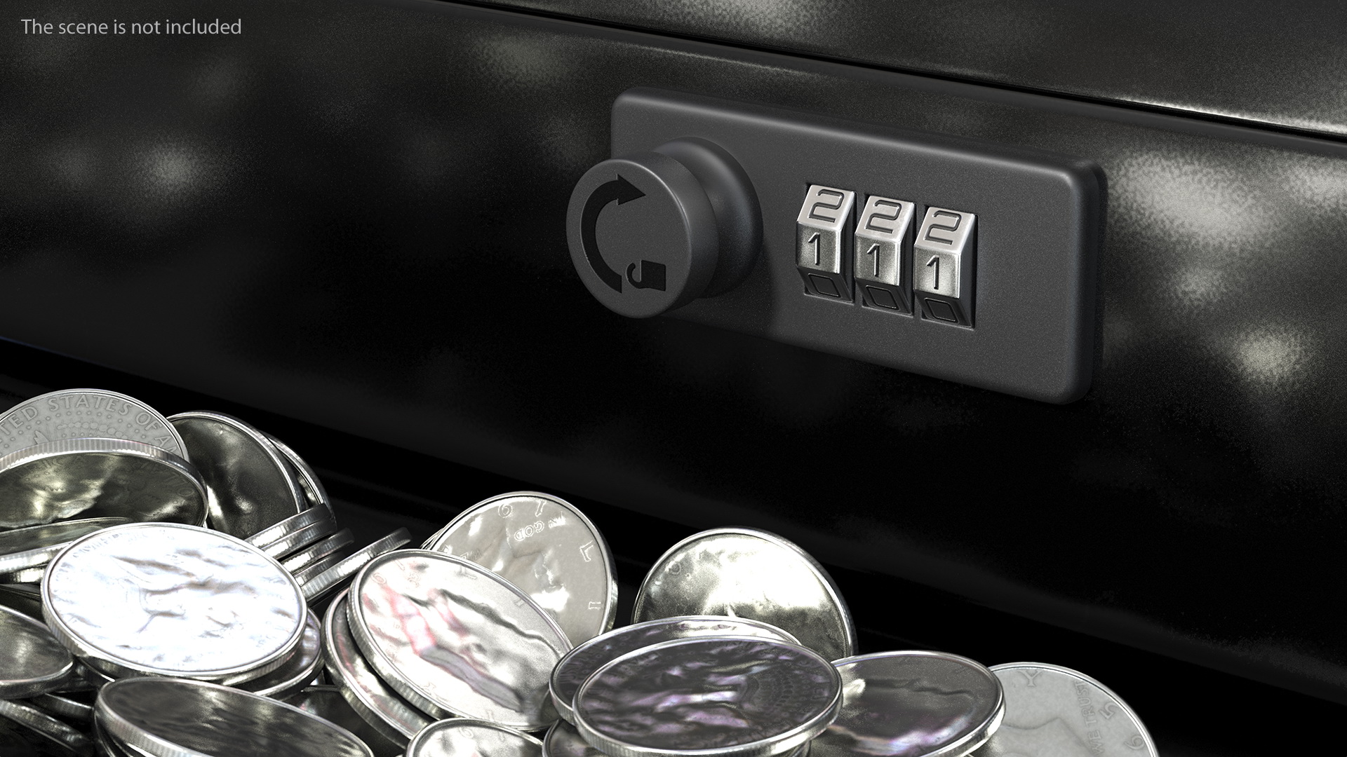 Cash Box Black 3D model