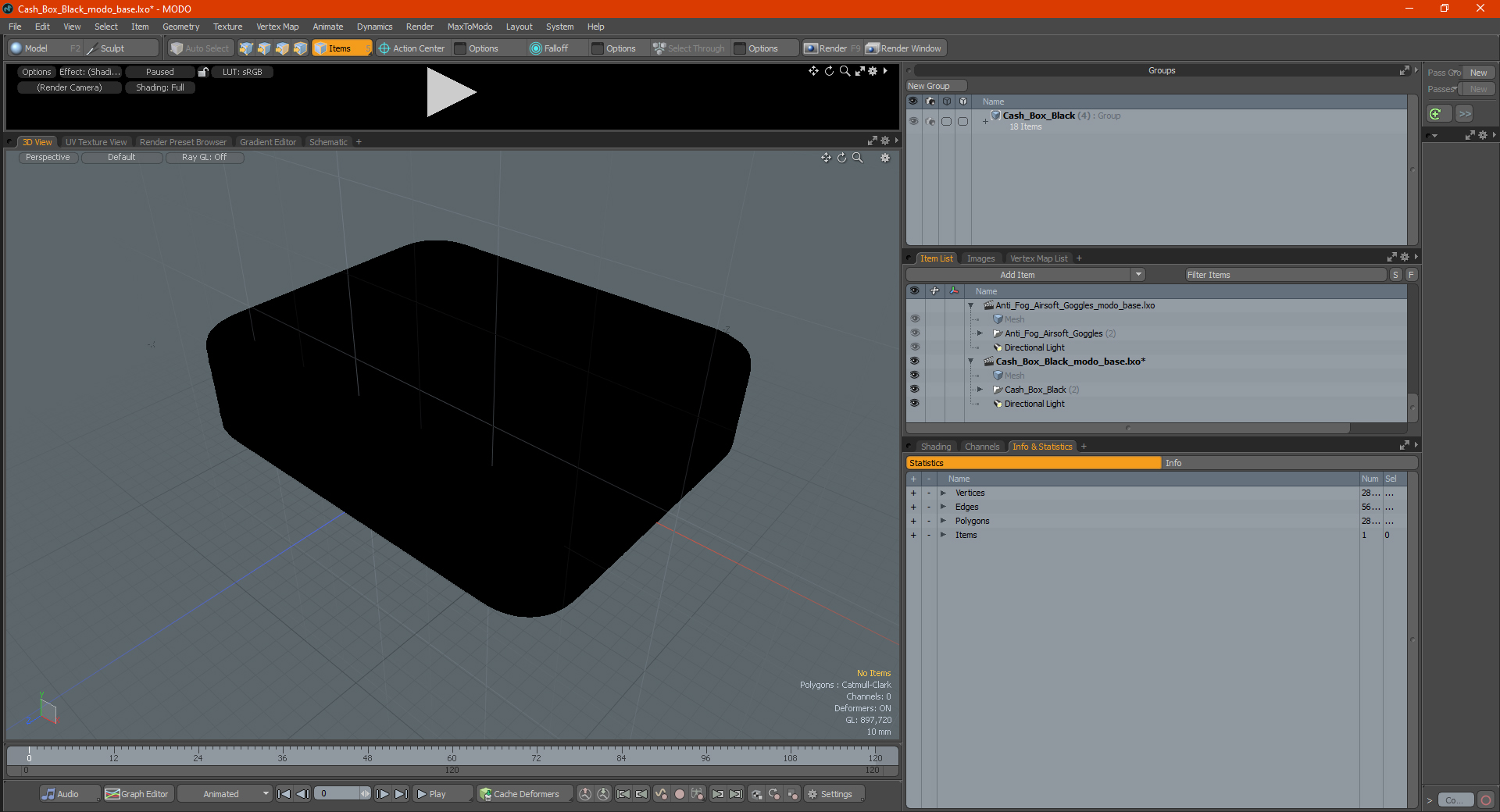 Cash Box Black 3D model