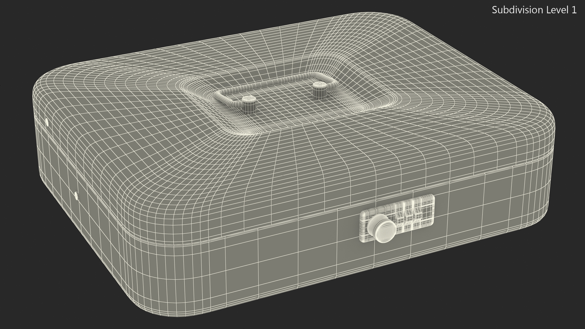 Cash Box Black 3D model