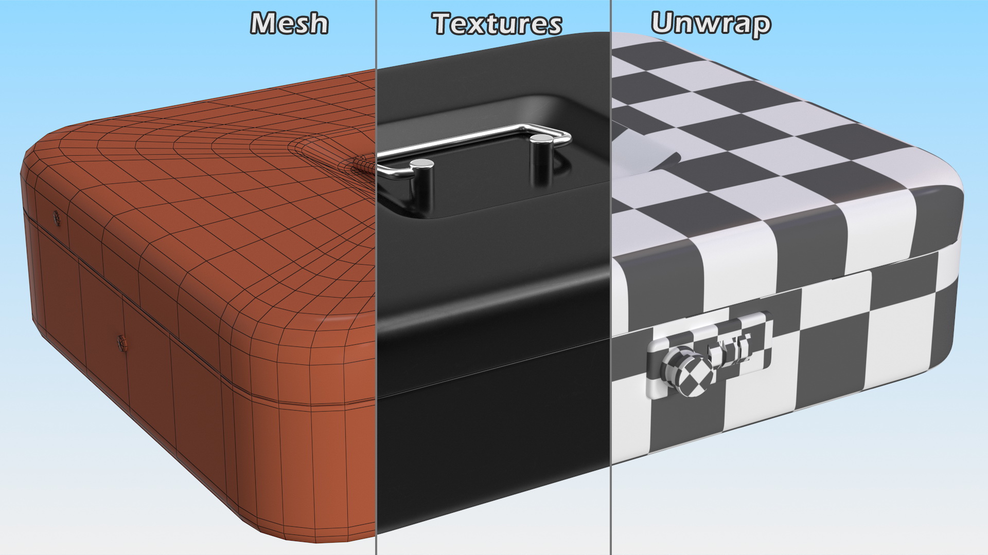 Cash Box Black 3D model