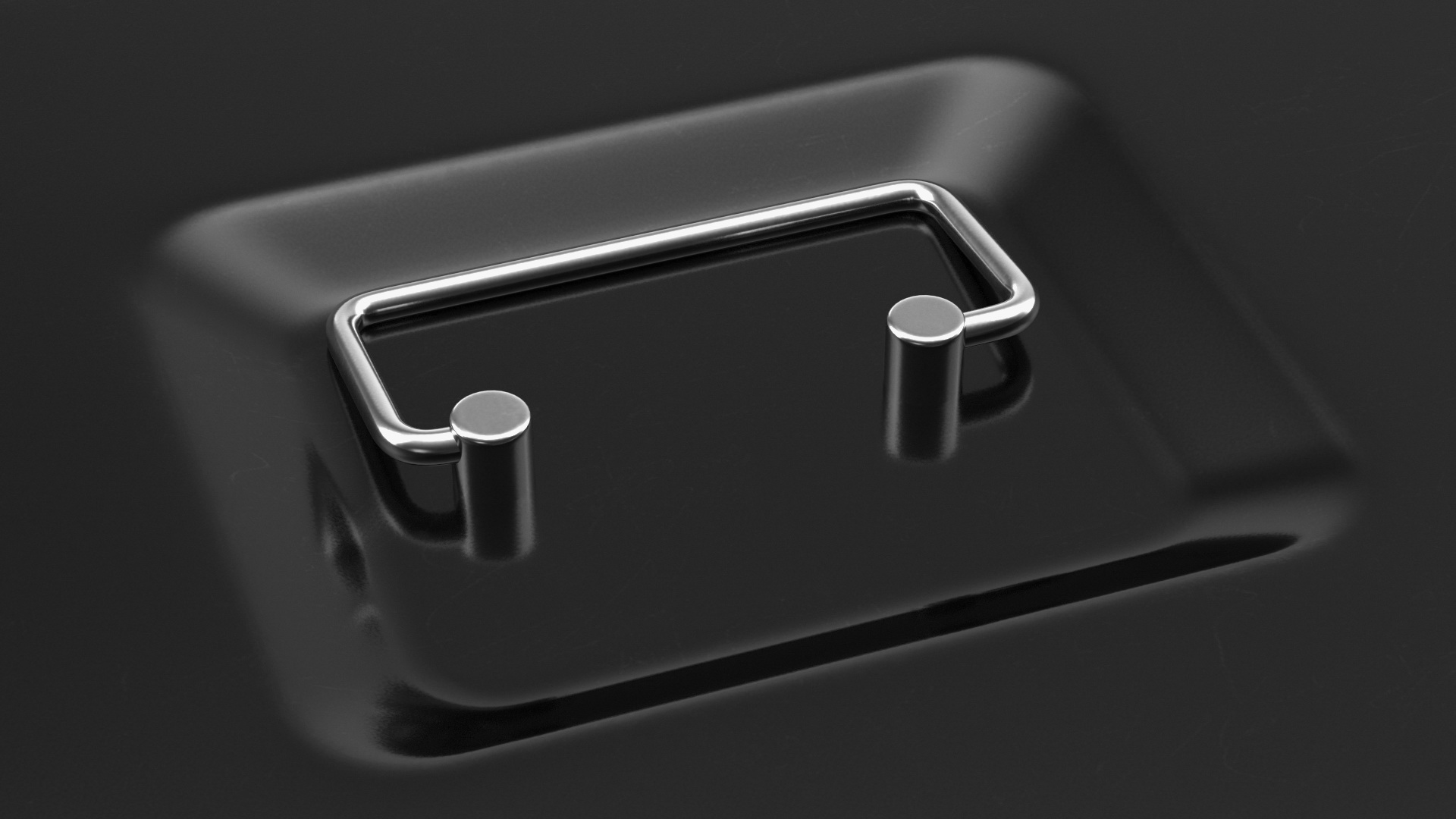 Cash Box Black 3D model