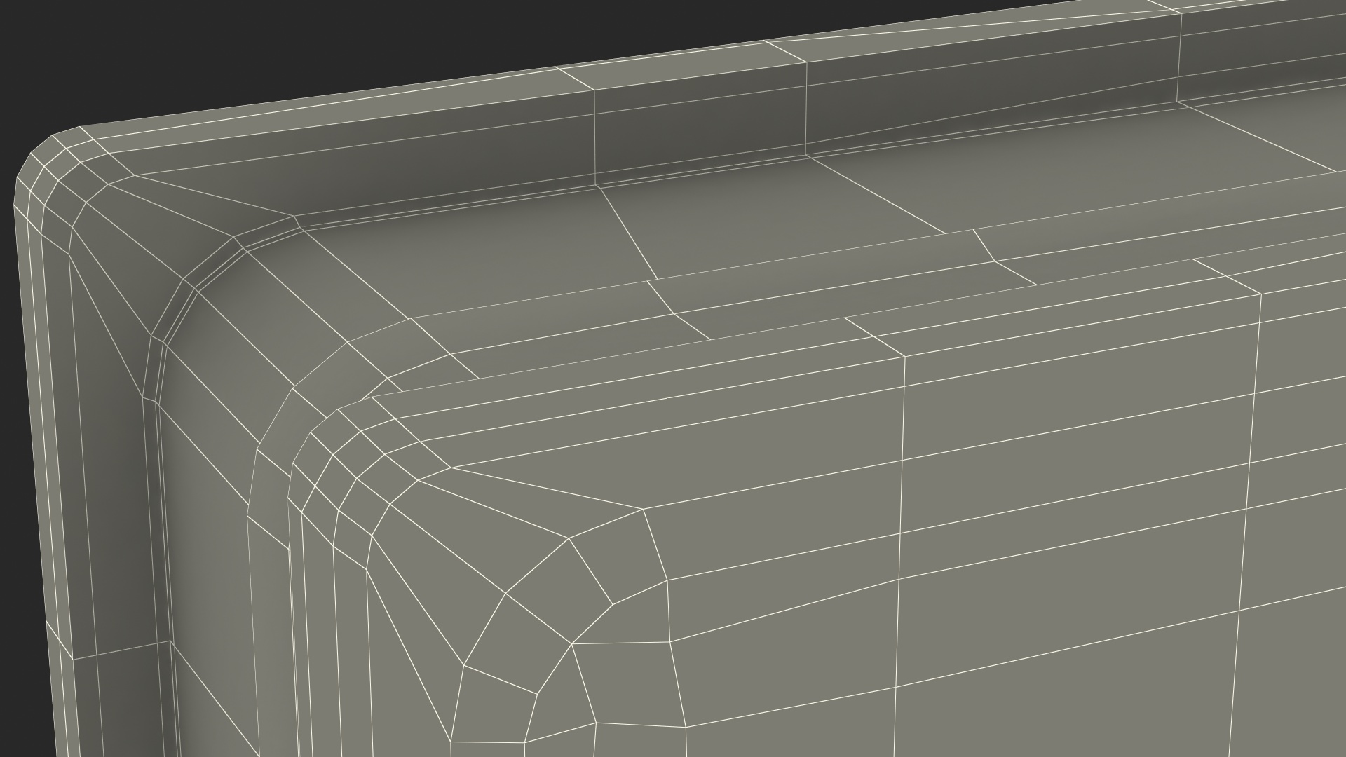 Square Glass Block Ocean View 3D model