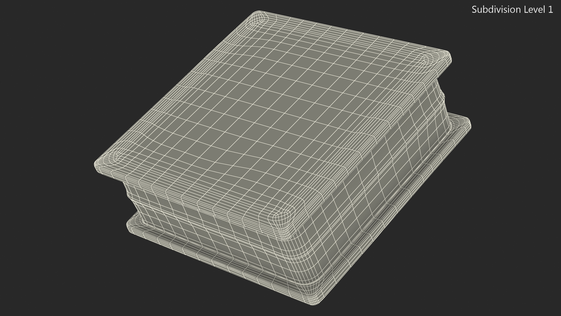 Square Glass Block Ocean View 3D model