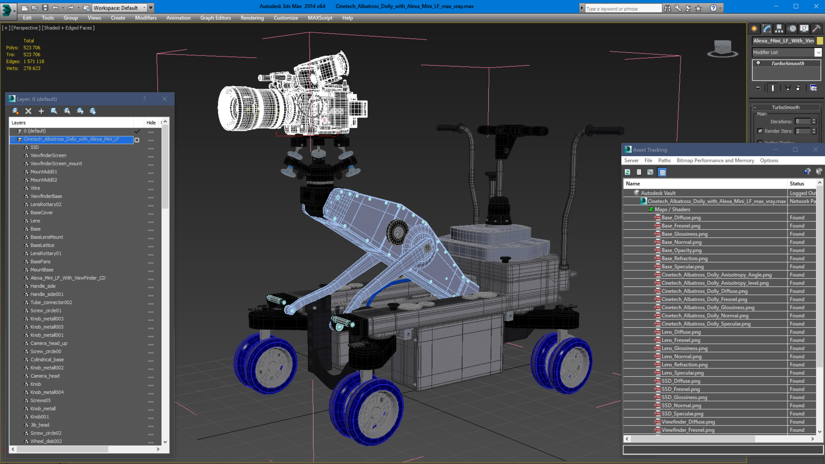 3D Cinetech Albatross Dolly with Alexa Mini LF model