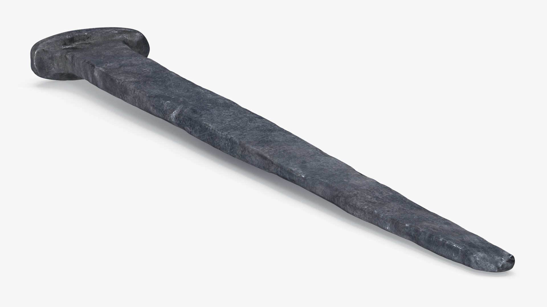 Blacksmith Hand Forged Iron Nail 3D