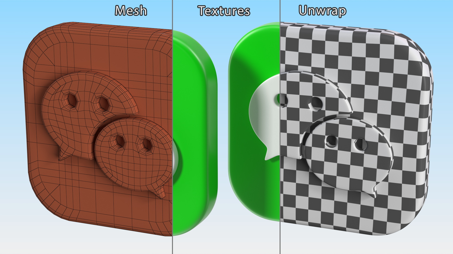 3D WeChat Icon