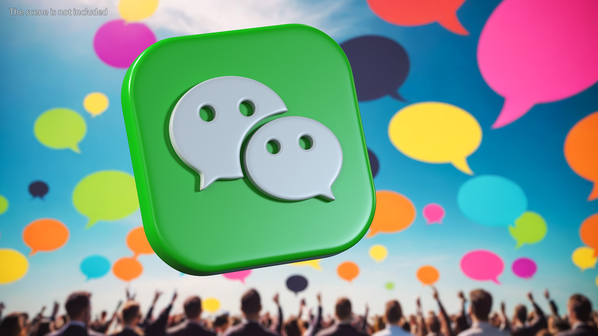 3D WeChat Icon