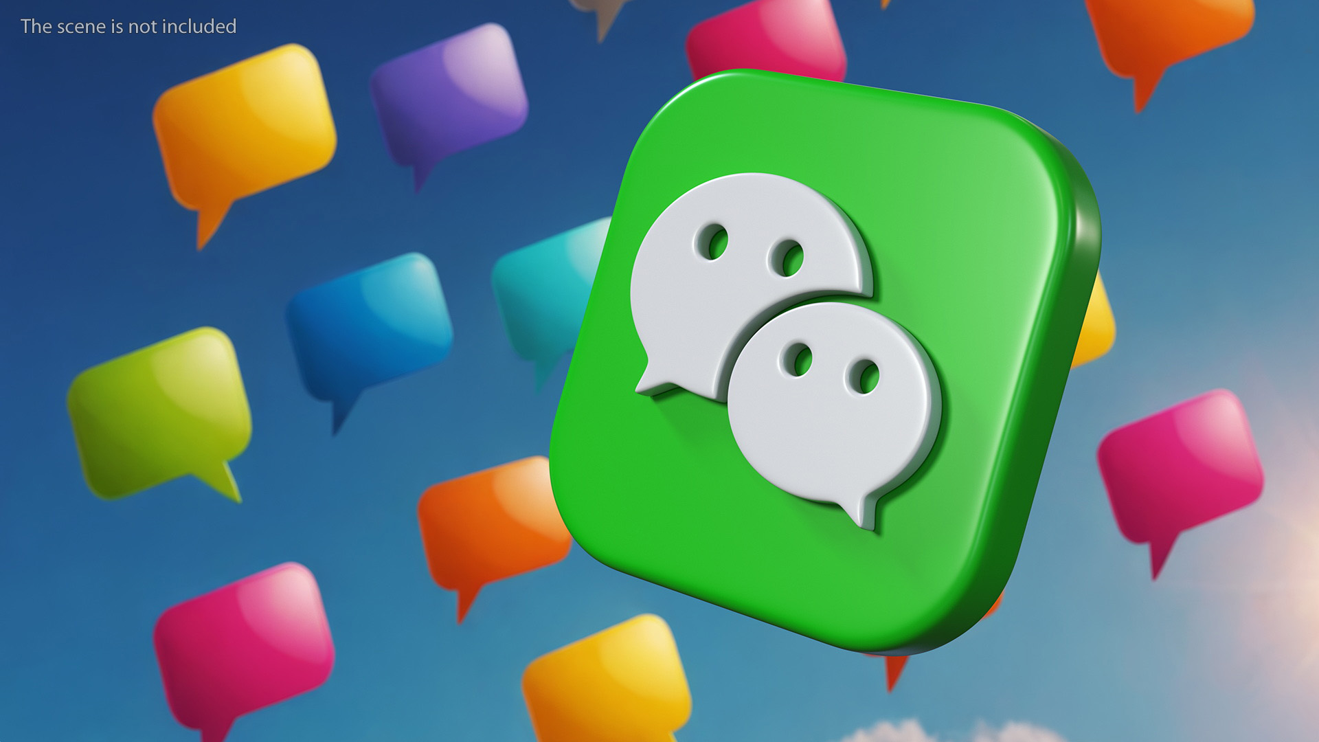 3D WeChat Icon