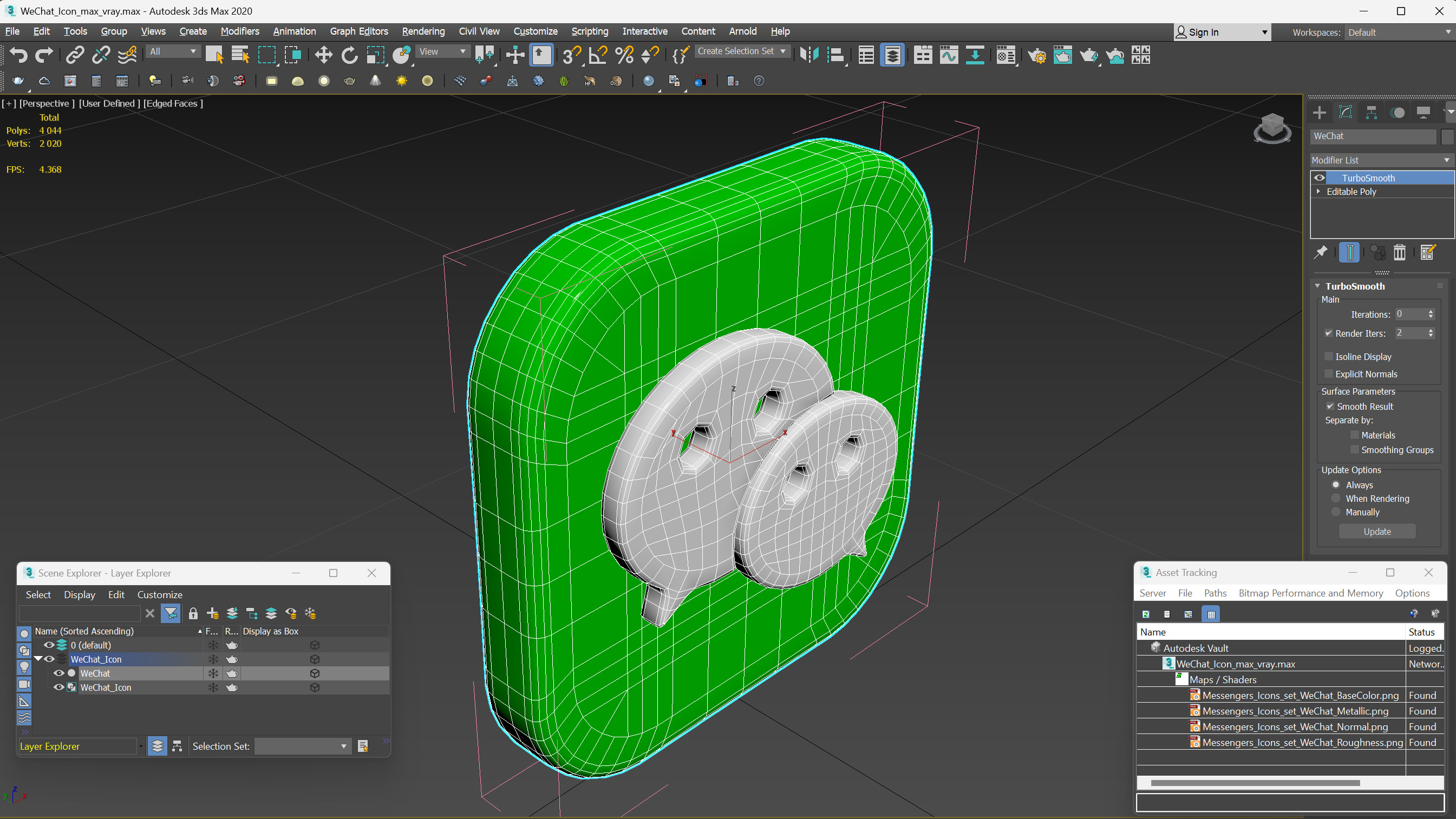 3D WeChat Icon