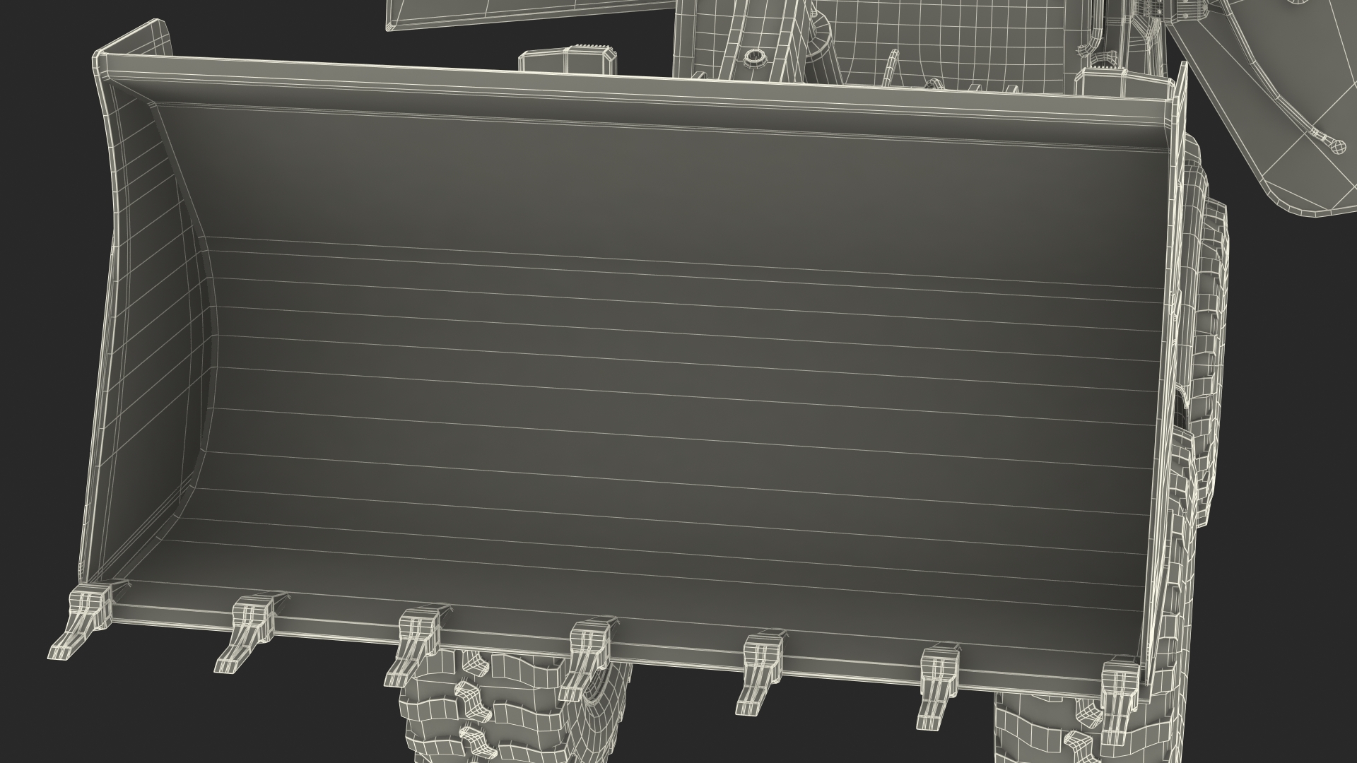 Electric Loader with Bucket Rigged 3D model