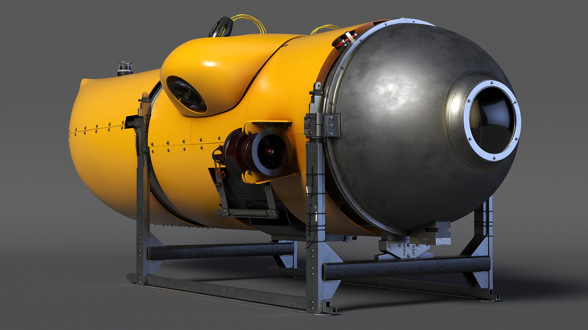 3D model Modern Touristic Submarine New