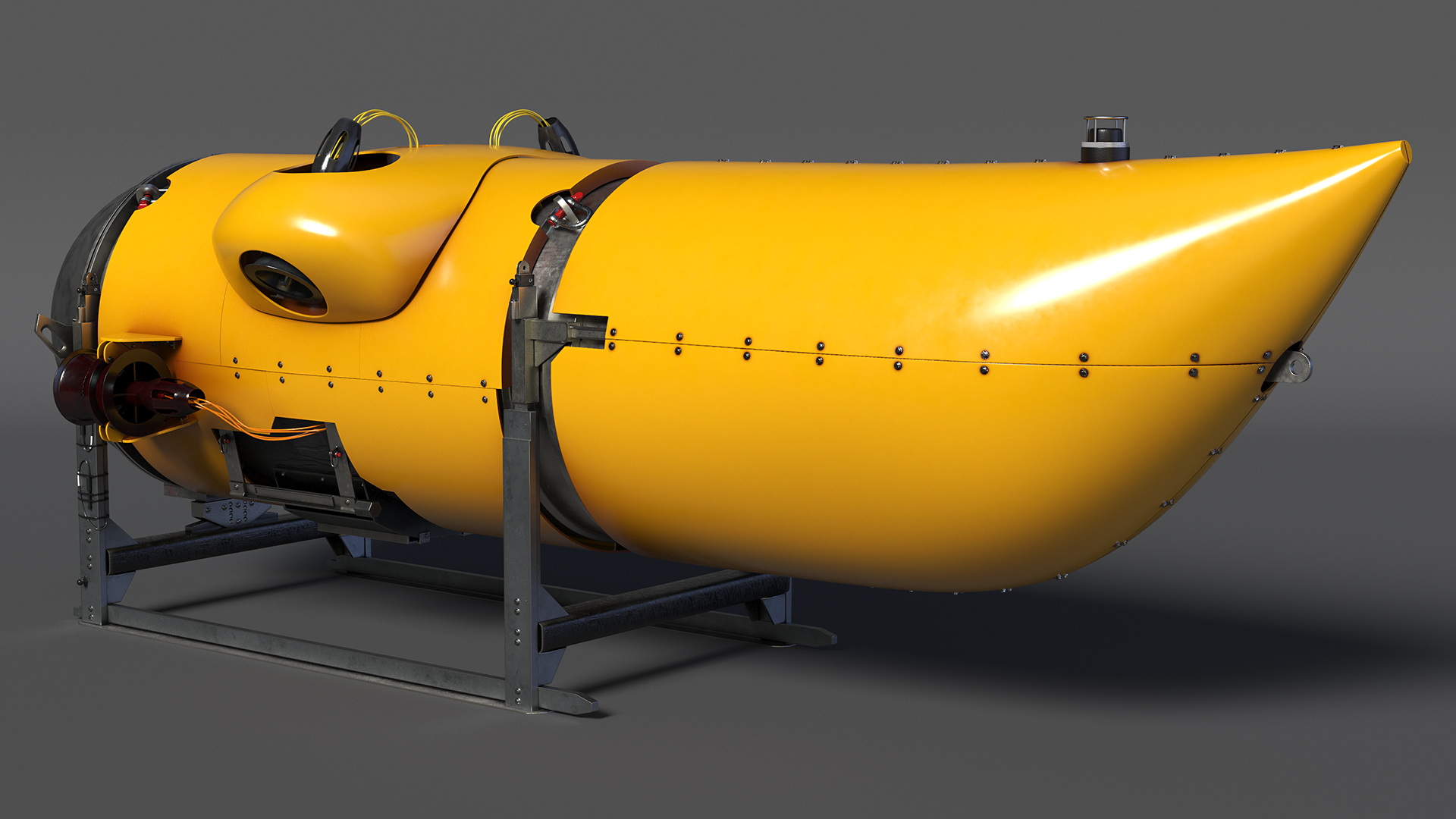 3D model Modern Touristic Submarine New