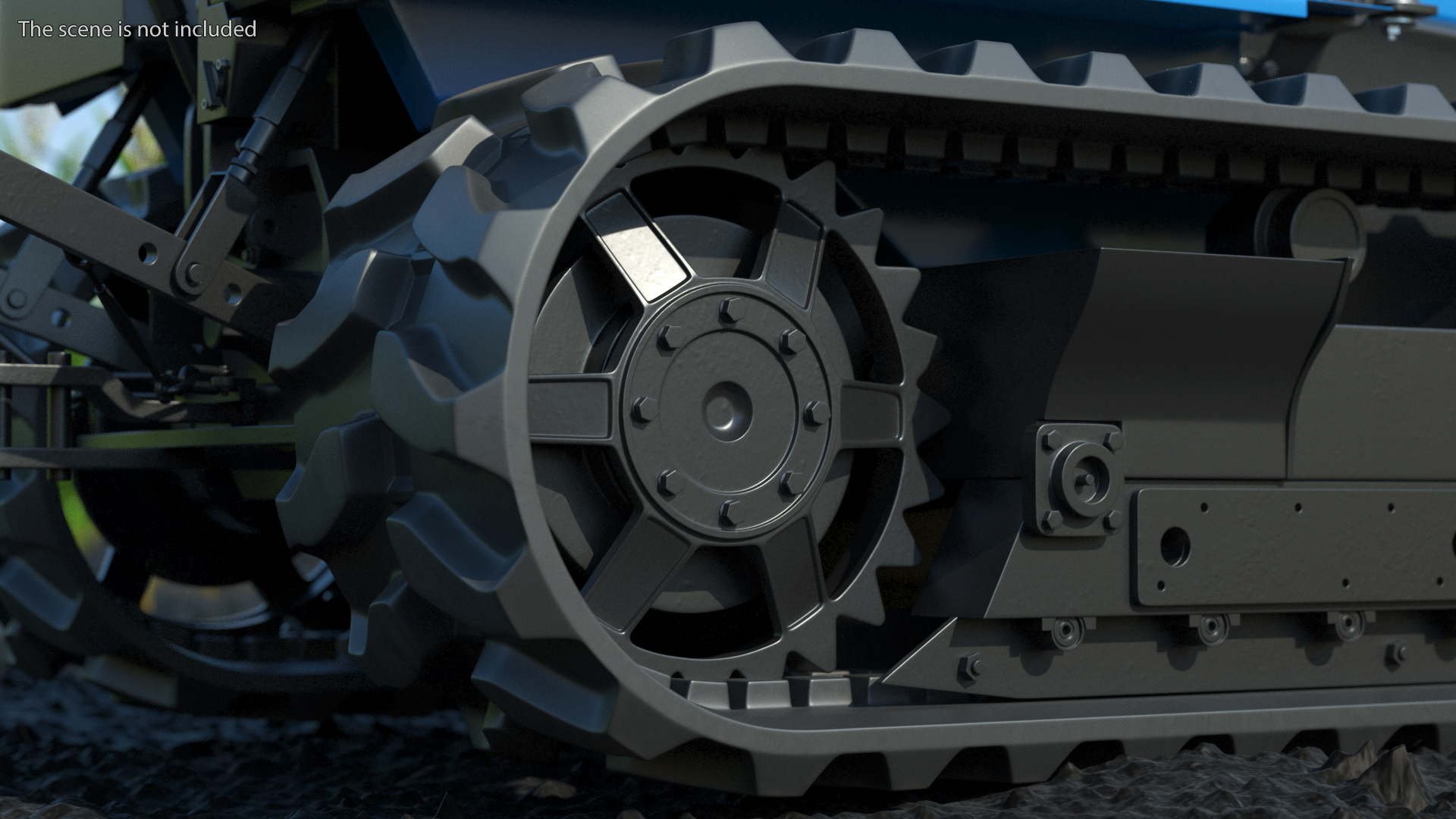 3D model New Holland TK4 Tracked Tractor New Condition