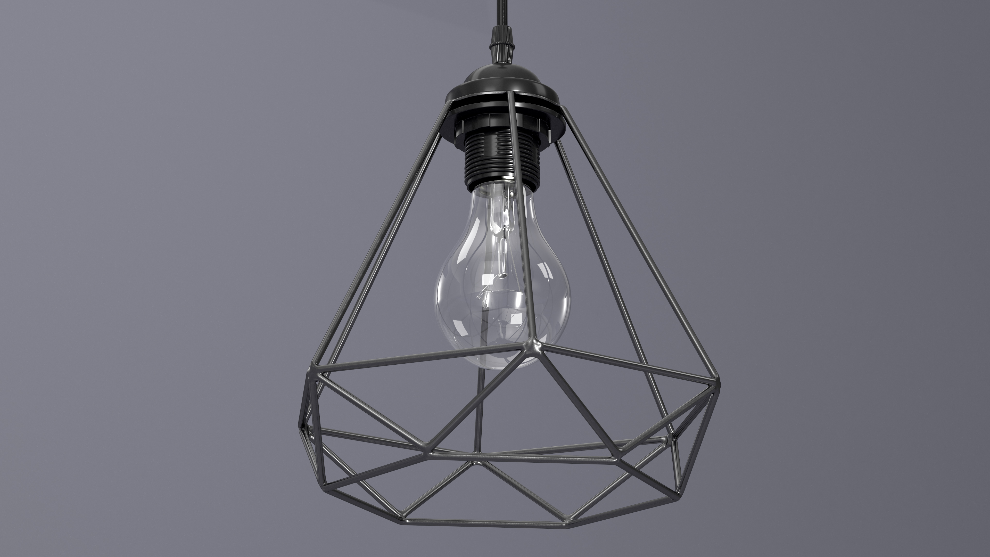 Pendant Light Black 3D model