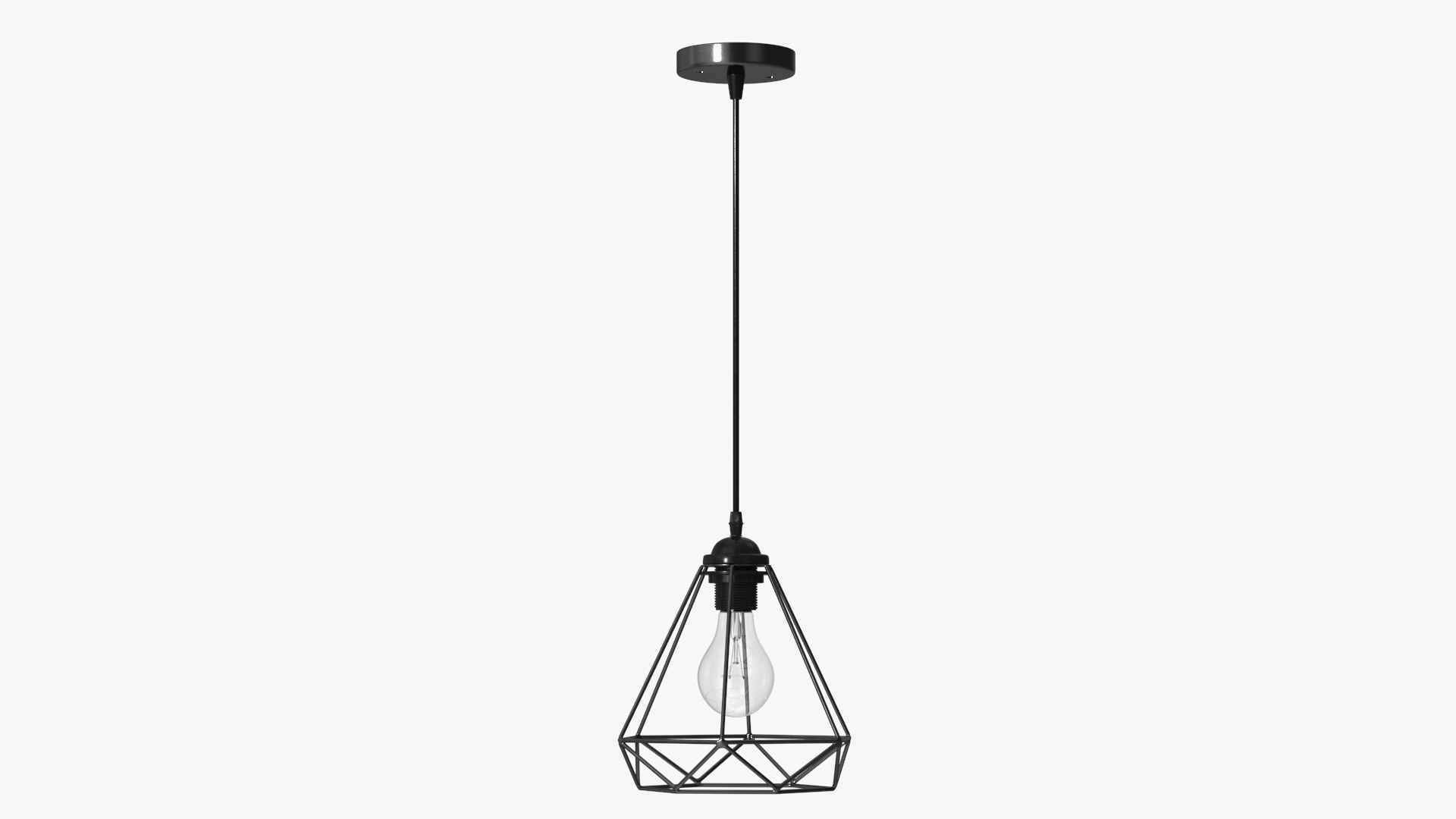 Pendant Light Black 3D model