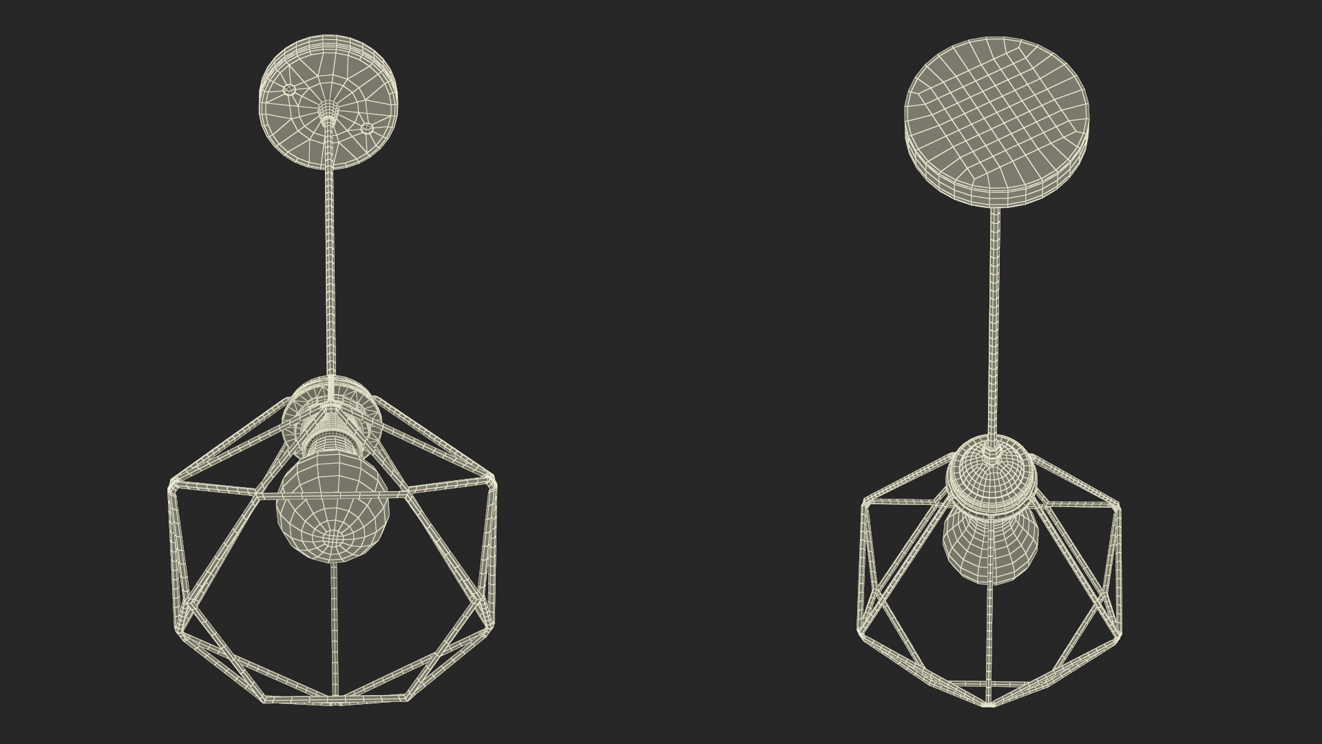 Pendant Light Black 3D model