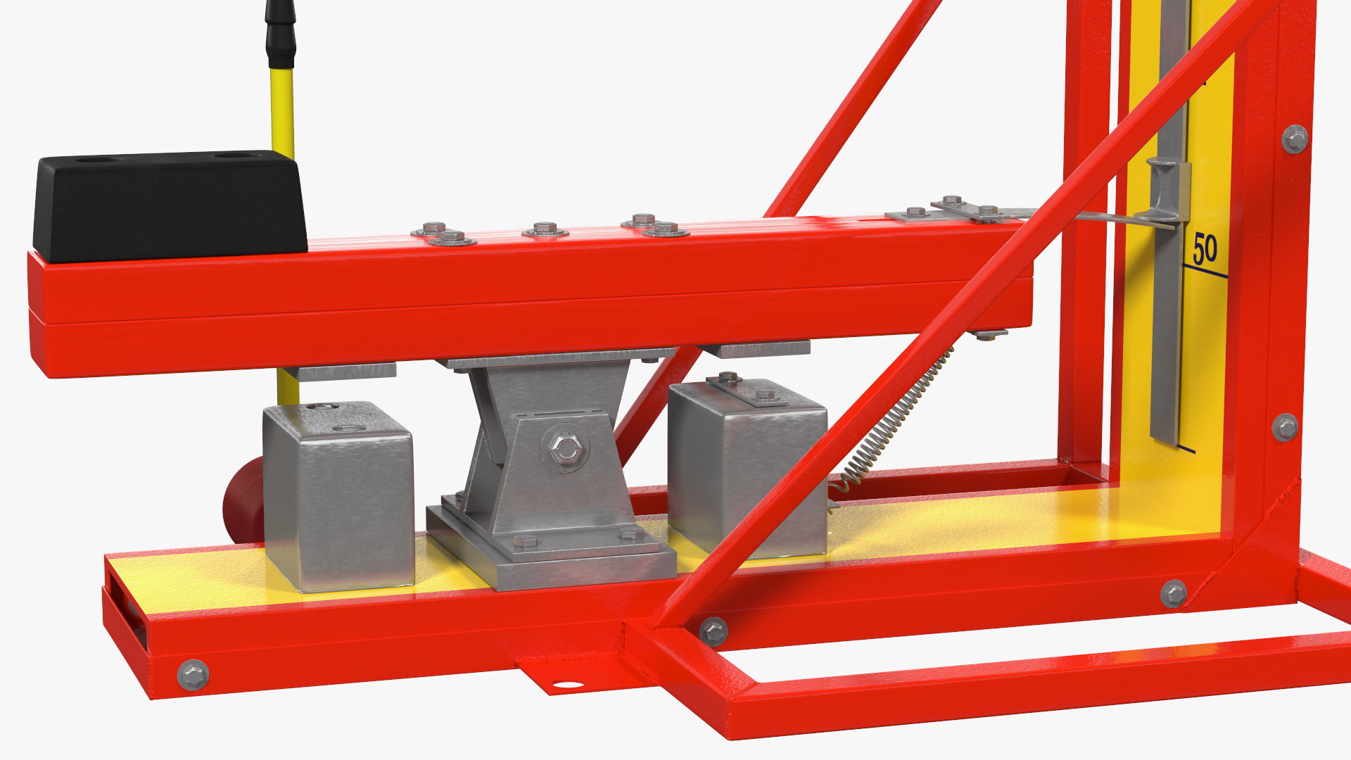 3D model Vintage High Striker Machine with Hammer