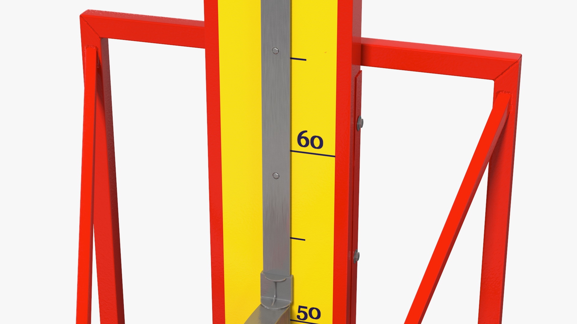 3D model Vintage High Striker Machine with Hammer