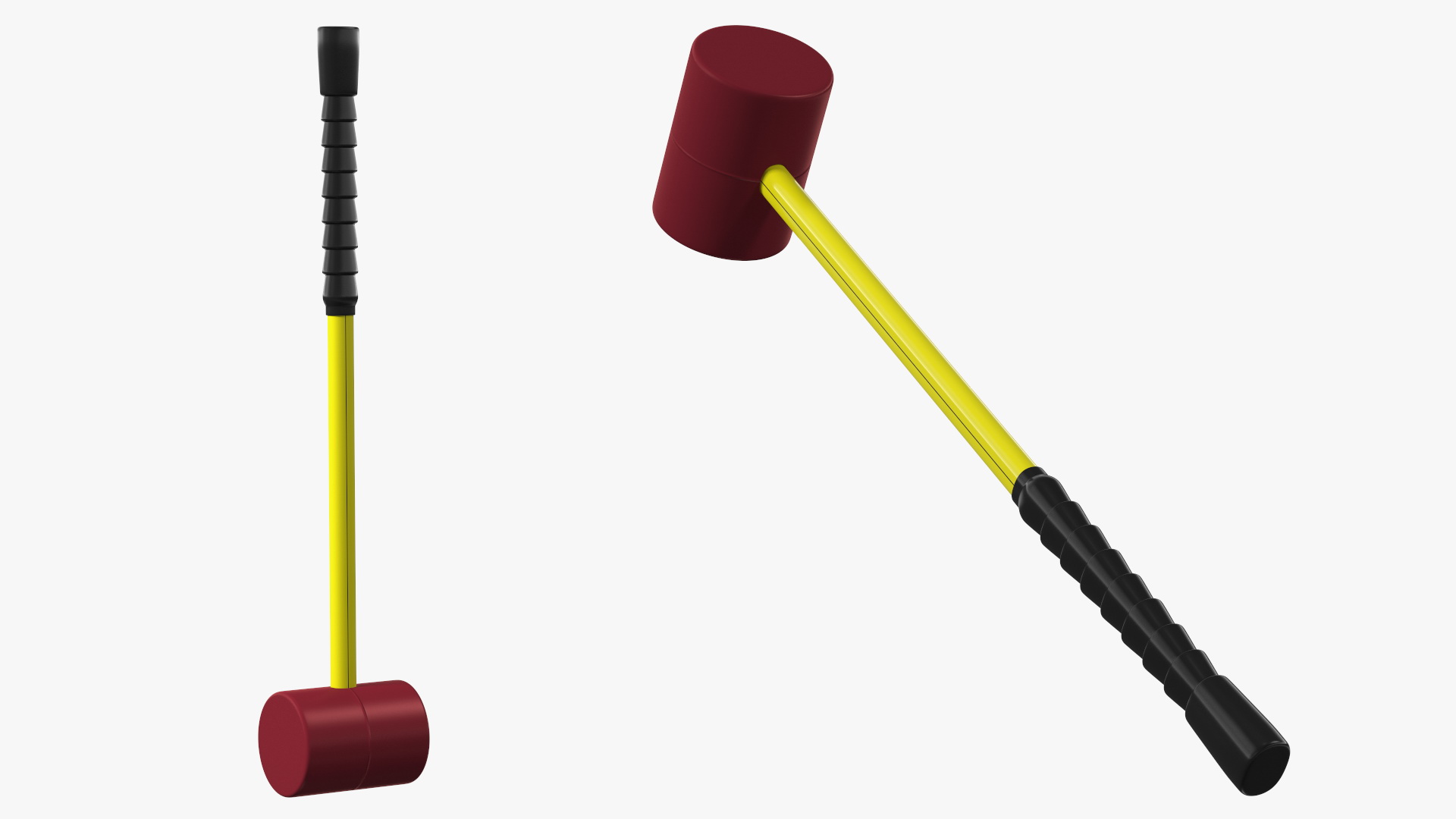 3D model Vintage High Striker Machine with Hammer