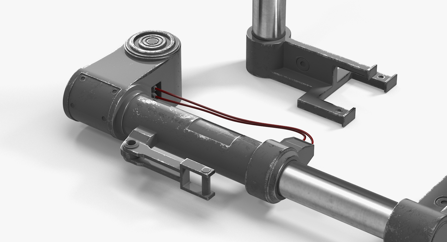 3D model Sci Fi Painted Hydraulic Cylinder 7
