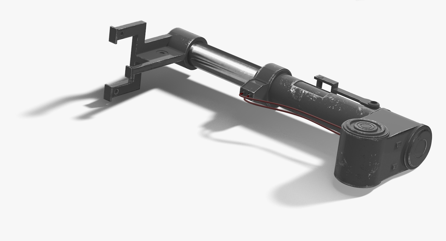 3D model Sci Fi Painted Hydraulic Cylinder 7