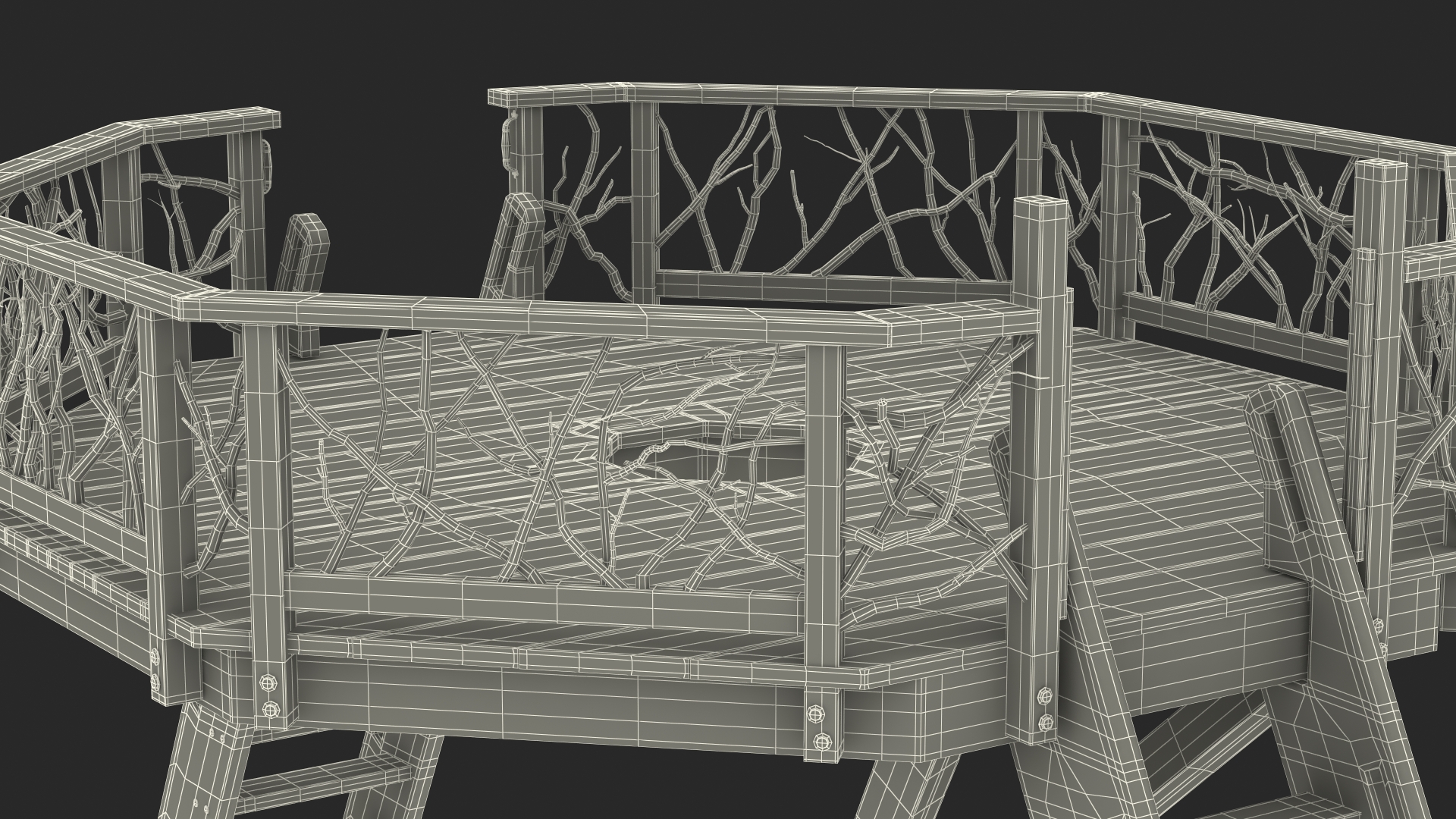 3D Tree Platform model