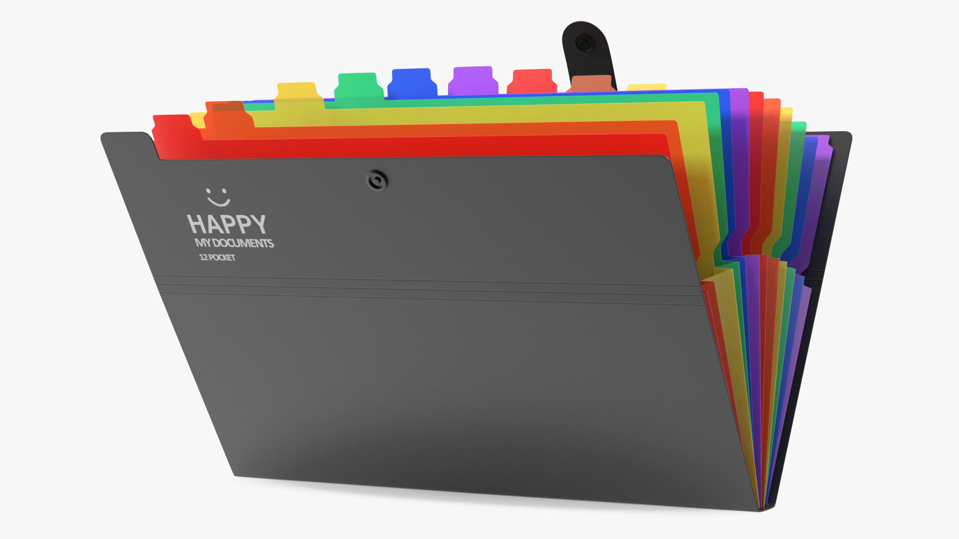 Expanding File Folder Open Black 3D
