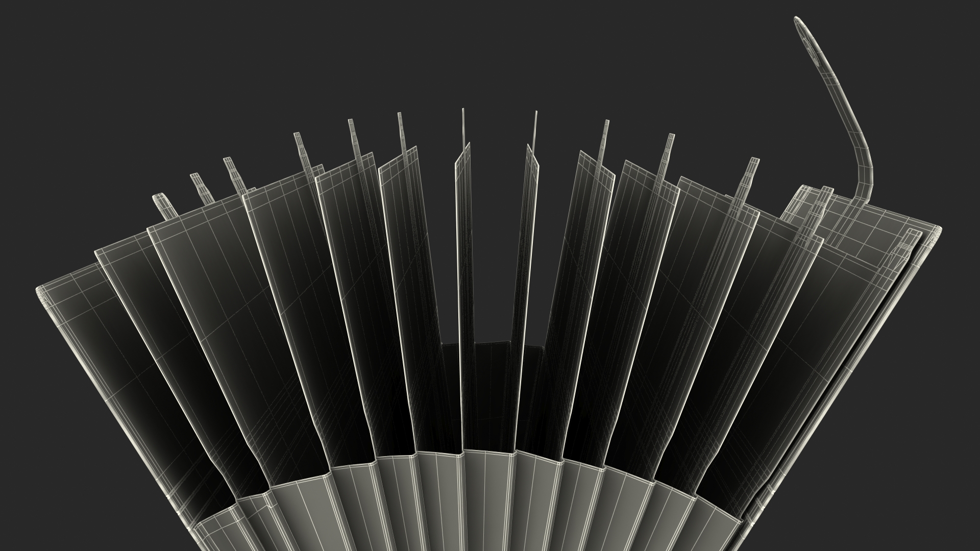 Expanding File Folder Open Black 3D