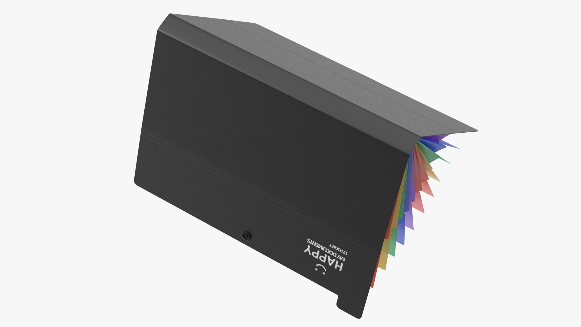 Expanding File Folder Open Black 3D