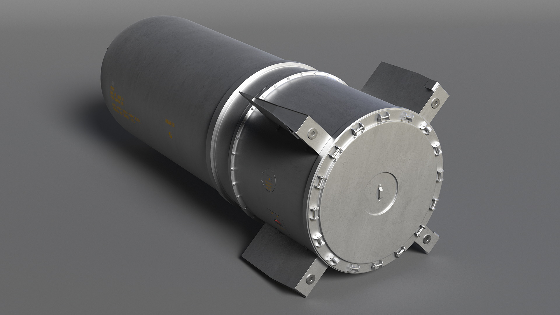 Steel B41 Nuclear Bomb 3D