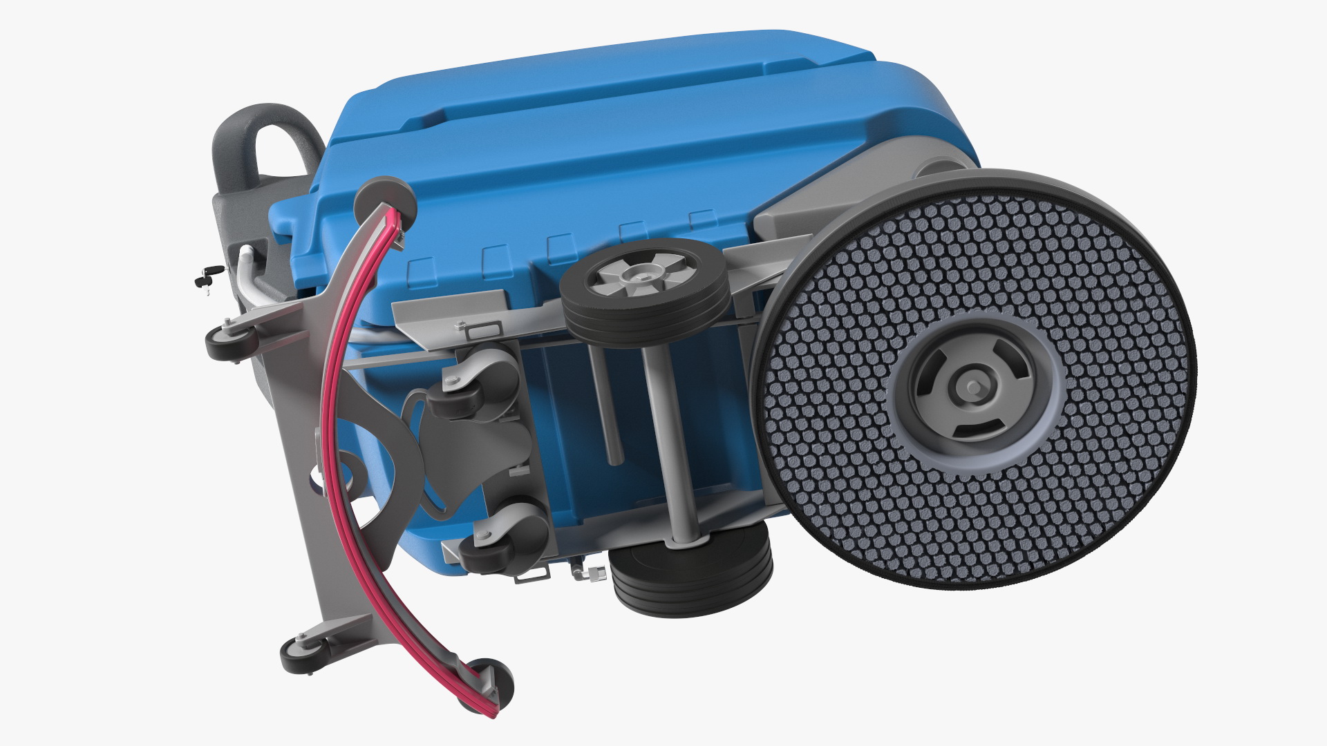 Automatic Floor Cleaning Machine Blue 3D