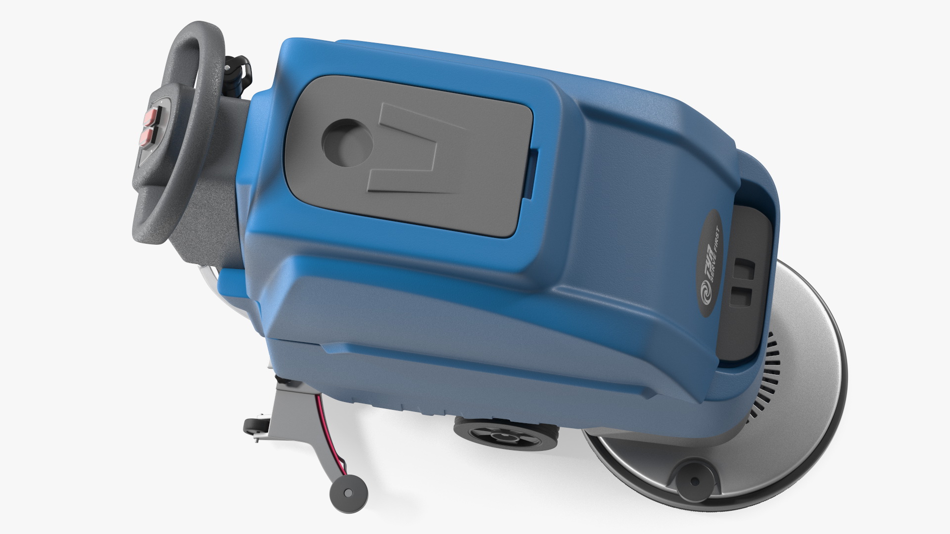 Automatic Floor Cleaning Machine Blue 3D