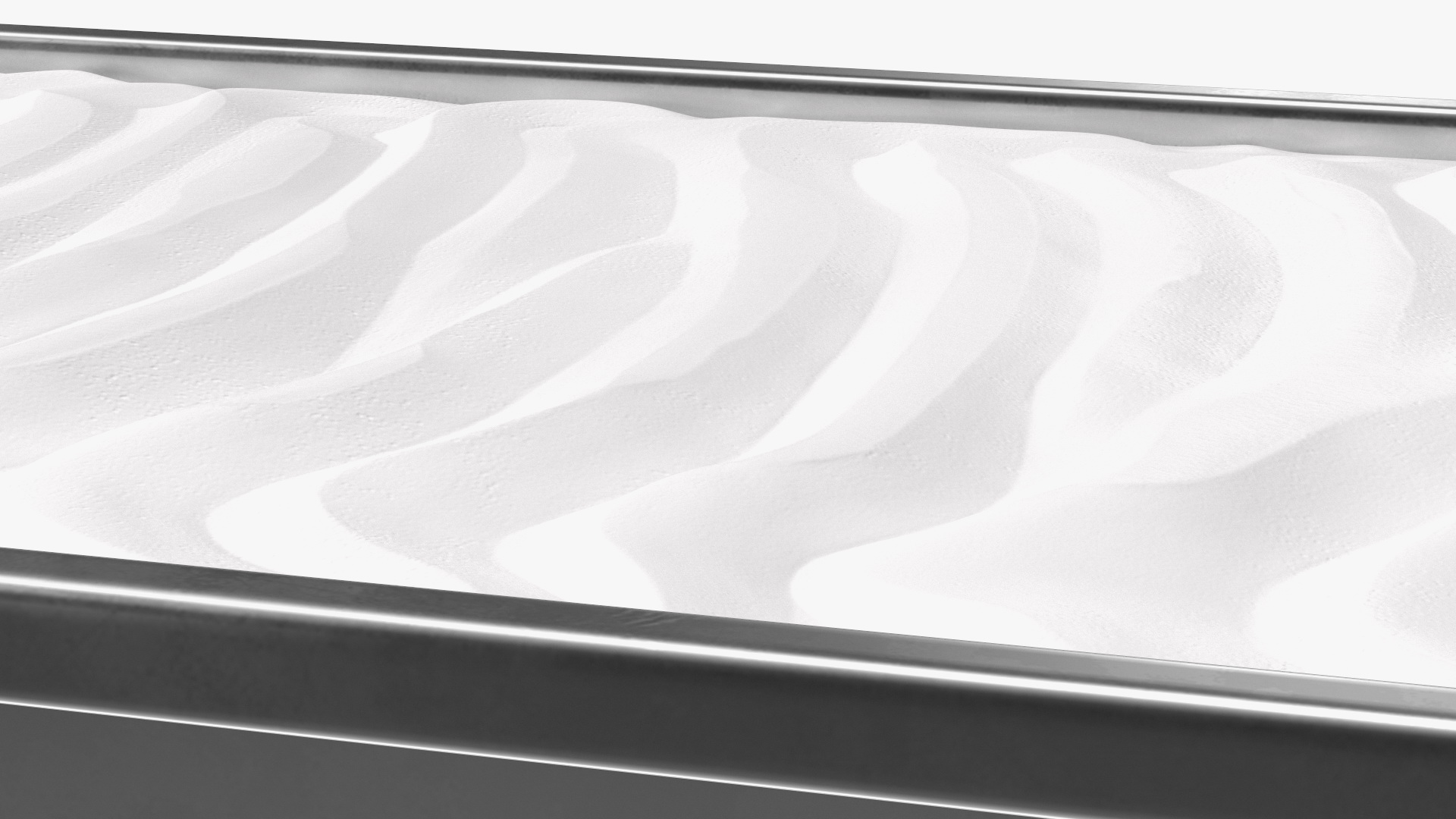 3D Ice Cream Tray White Untouched Surface model