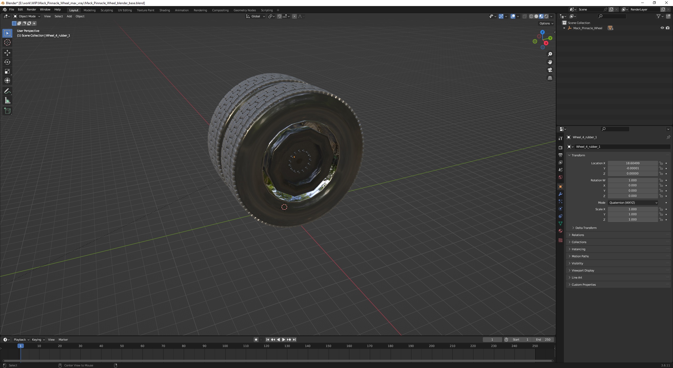 Mack Pinnacle Wheel 3D model